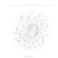 Leonique Dekospiegel »Spiegel, silber«, Wandspiegel, Sonne, rund, Ø 81 cm, mit dekorativen Spiegelelementen, Rahmen aus Metall, dekorativ im Wohnzimmer & Schlafzimmer