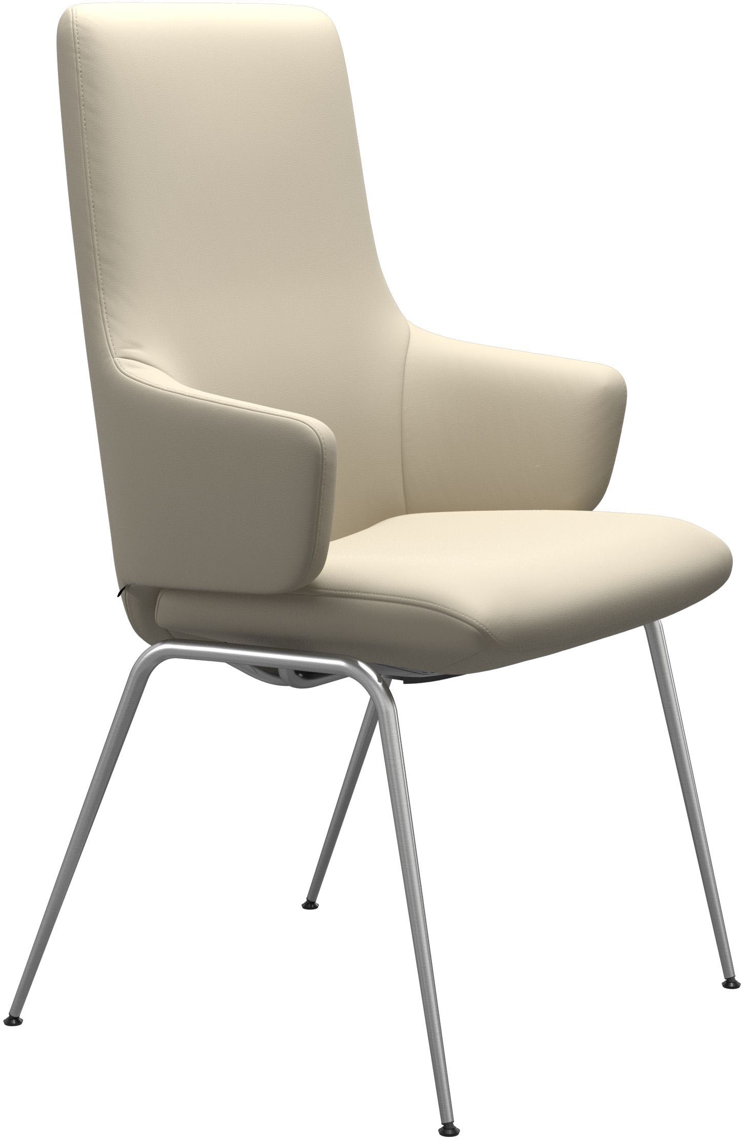 Stressless® Polsterstuhl »Laurel«, Leder BATICK, High Back mit Armlehne, Größe L, mit Beinen aus Stahl in Chrom