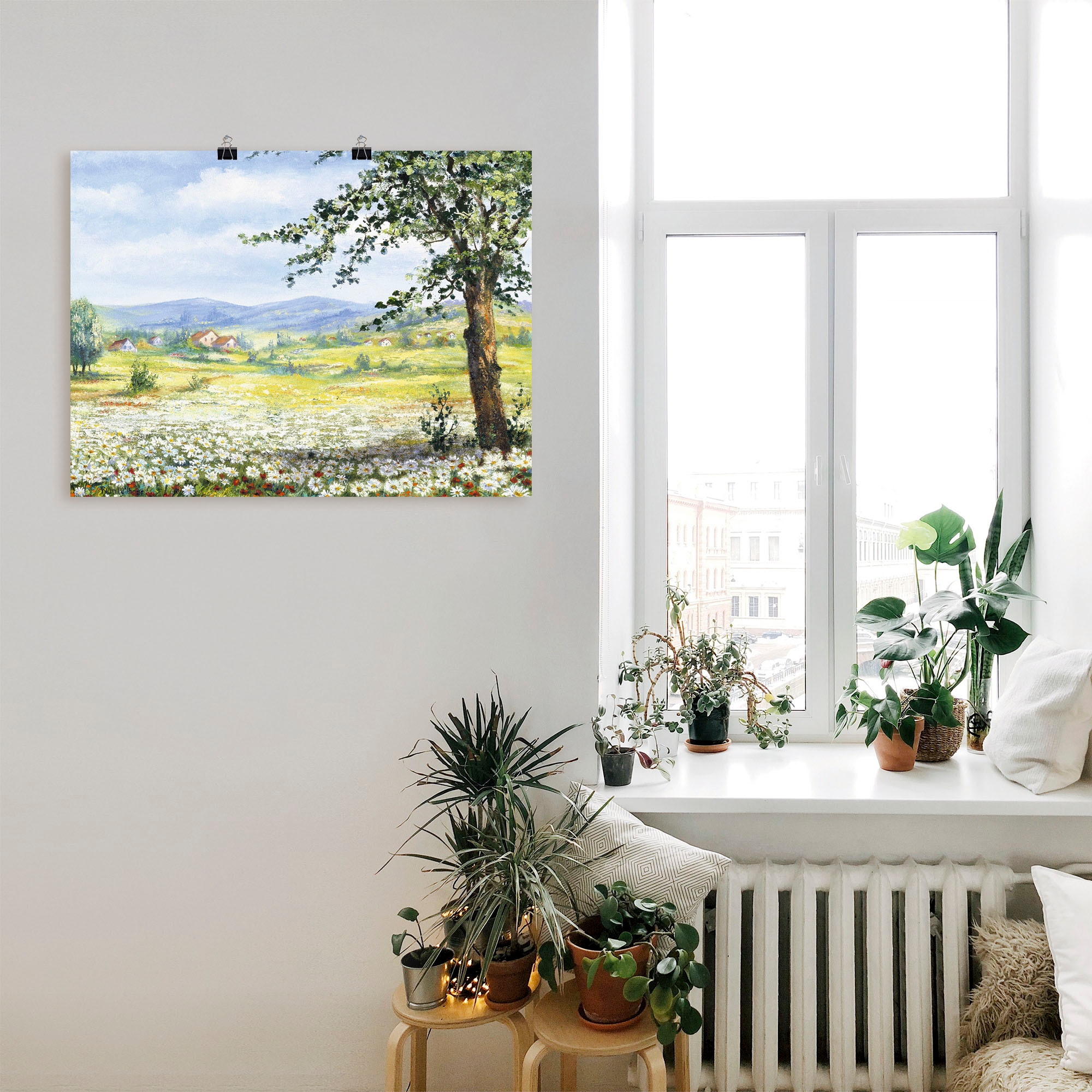 Artland Wandbild »Margeritenfeld«, Wiesen & Bäume, (1 St.), als Poster, Wandaufkleber in verschied. Größen