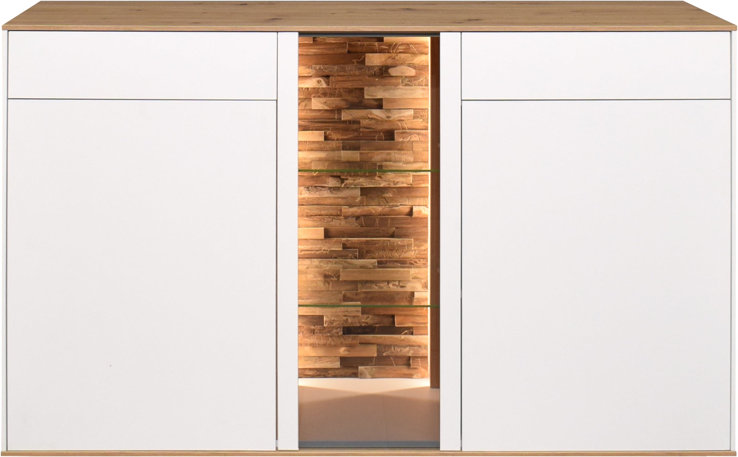 Mäusbacher Kommode Faro Sideboard B 159 cm, inkl. Beleuchtung, Push to open Funktion
