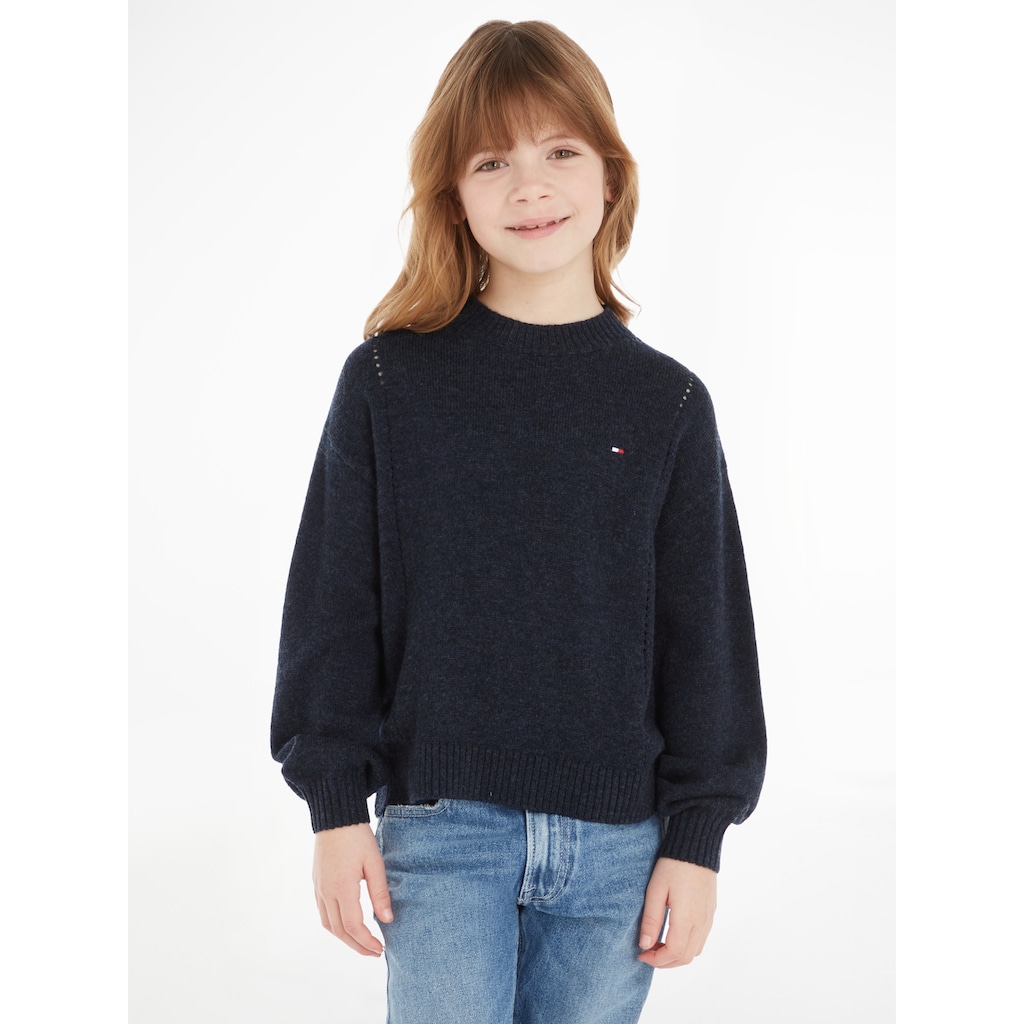 Tommy Hilfiger Rundhalspullover »ESSENTIAL SOFT WOOL CNK SWEATER«