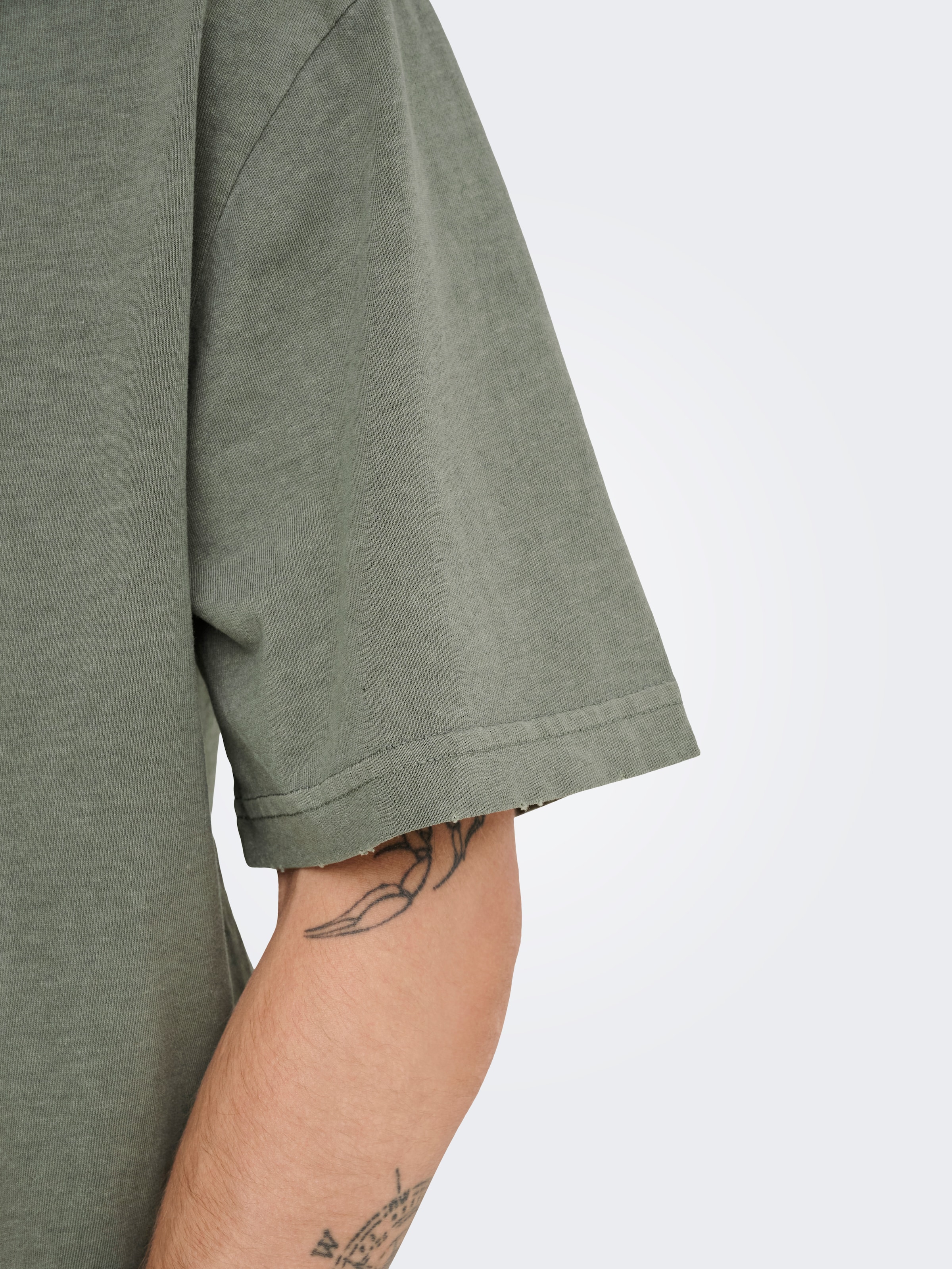 ONLY & SONS Rundhalsshirt »ONSDISTRESS RLX SS TEE«