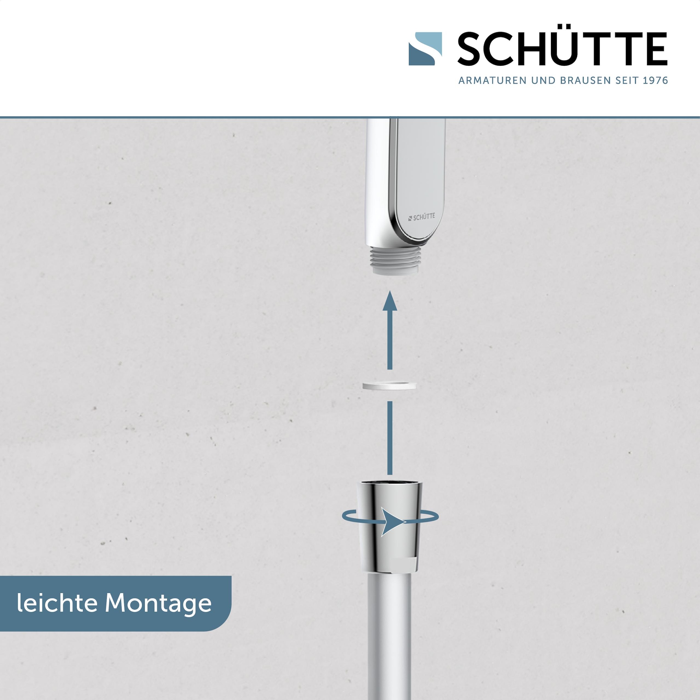 Schütte Stangenbrause-Set »KARIBIK«, (Komplett-Set, 4 tlg.), höhenverstellbar, mit Antikalk-Beschichtung, wassersparend