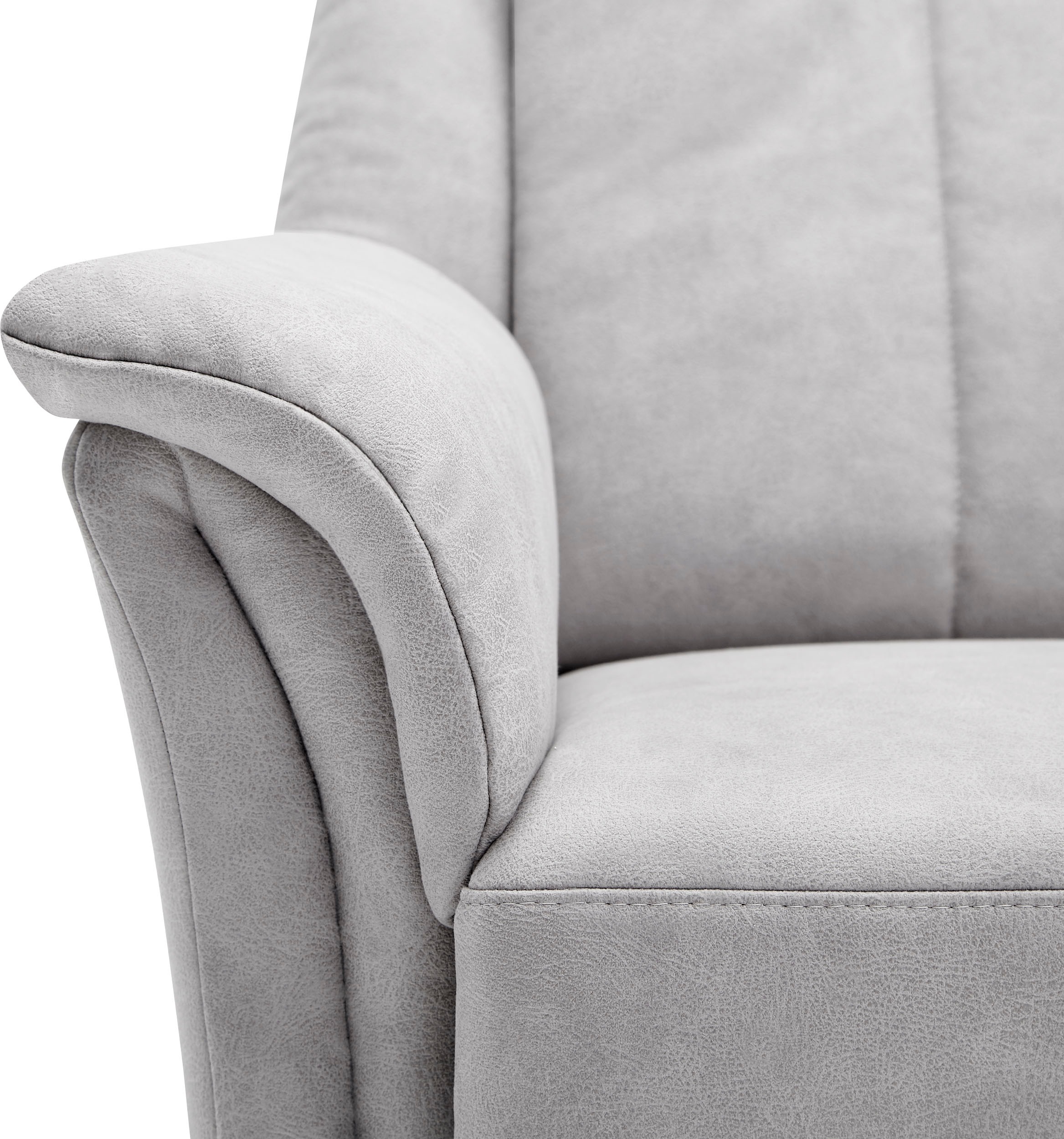 VILLA BECK Polstergarnitur »Lugano«, (Set, 3 tlg.), Kopfteilverstellung, in Sitzhöhe 46 cm, 3-Sitzer und 2x Sessel