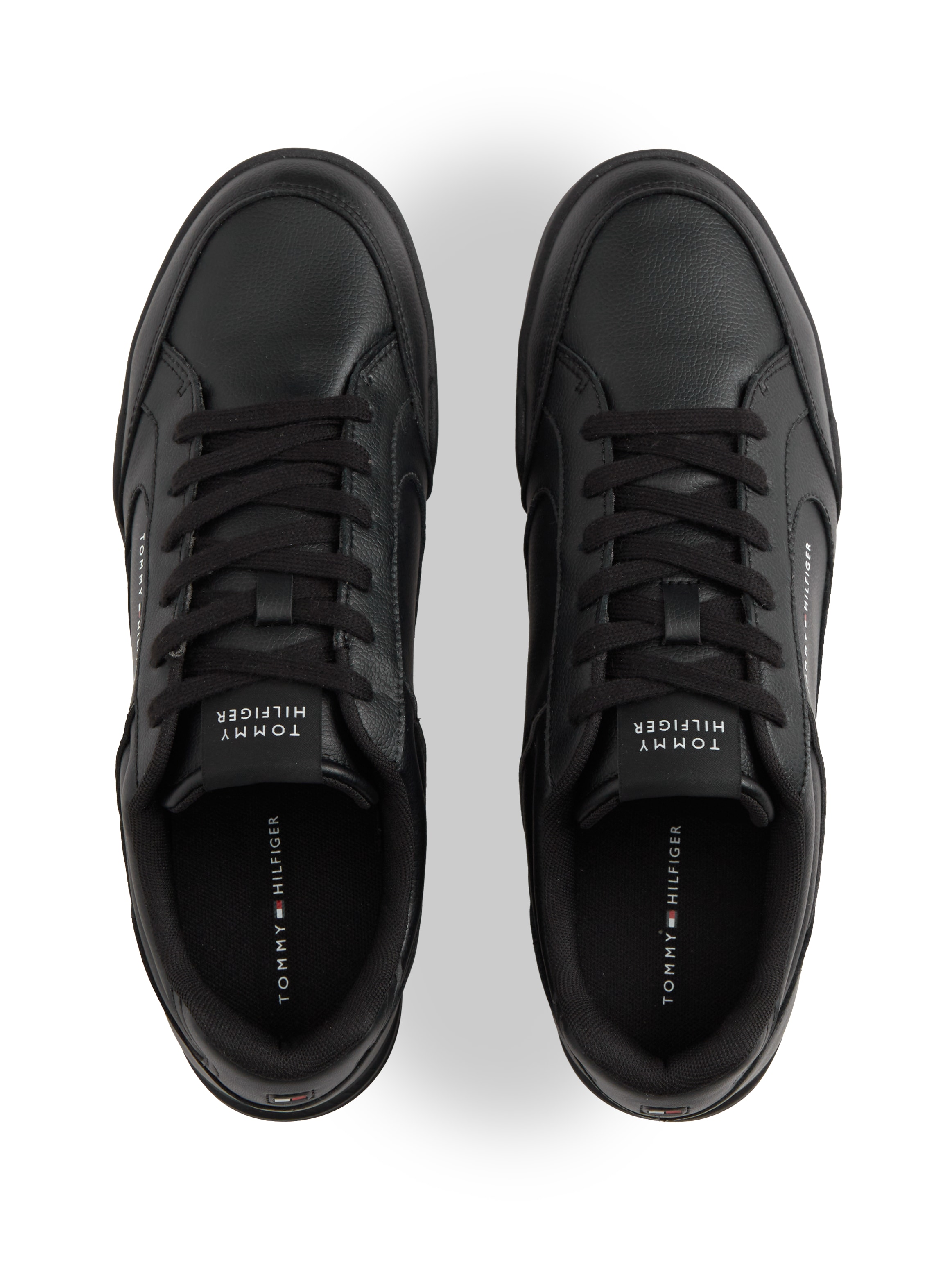 Tommy Hilfiger Sneaker »LOW PRO CUPSOLE  PERF LEATHER«  Schnürschuh, Halbschuh, Freizeitschuh mit seitlichem Logoschriftzug