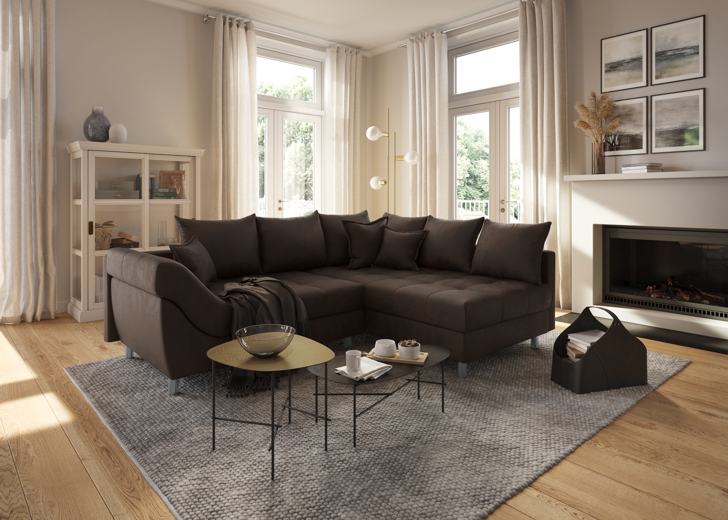 COLLECTION AB Ecksofa »Joseli«, inklusive Federkern, montierbar oder Recamiere online links rechts kaufen