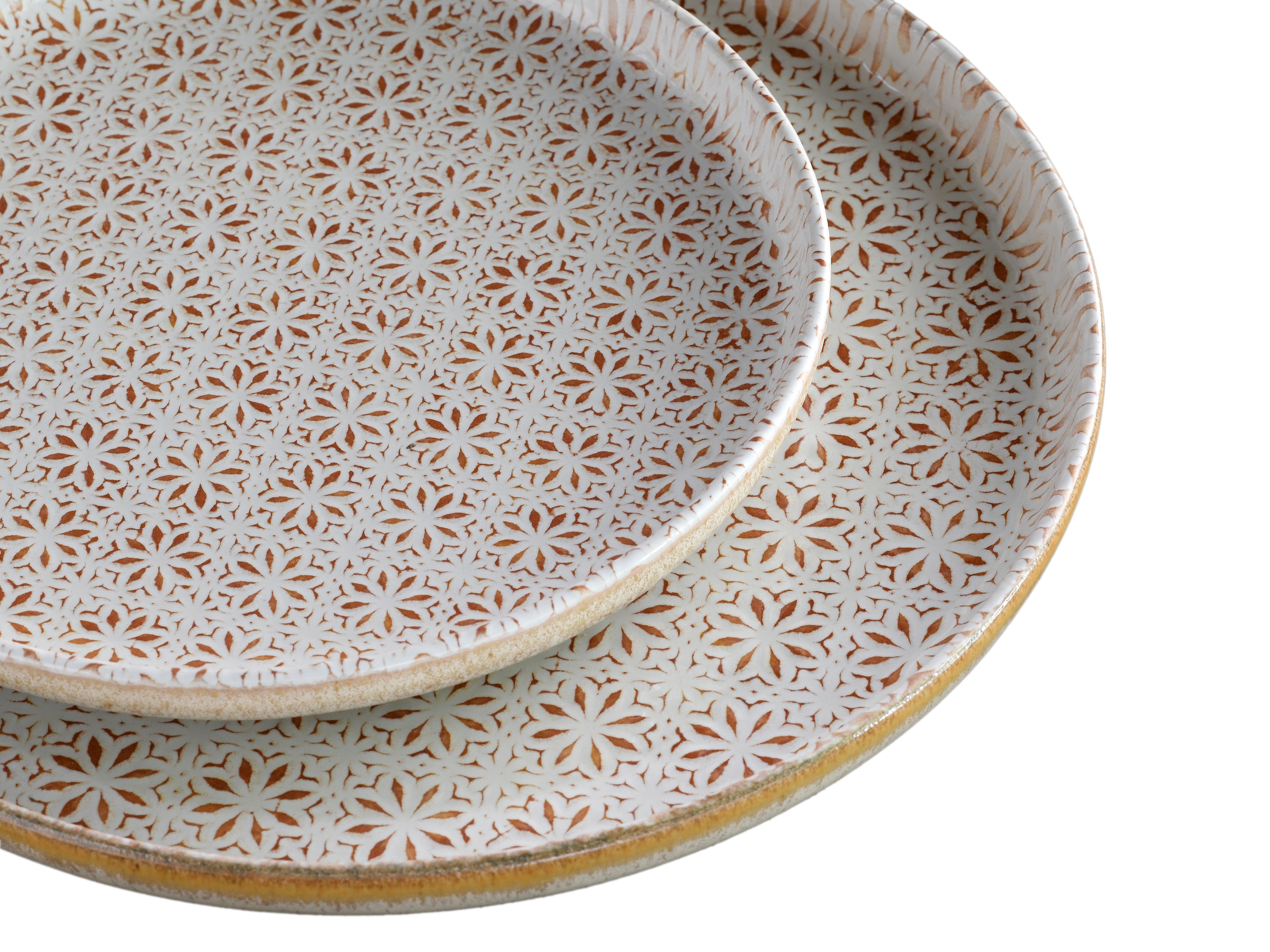 CreaTable Teller-Set »Uno Emiliana, Teller Set 12-tlg« Shabby Look, Vintage Style