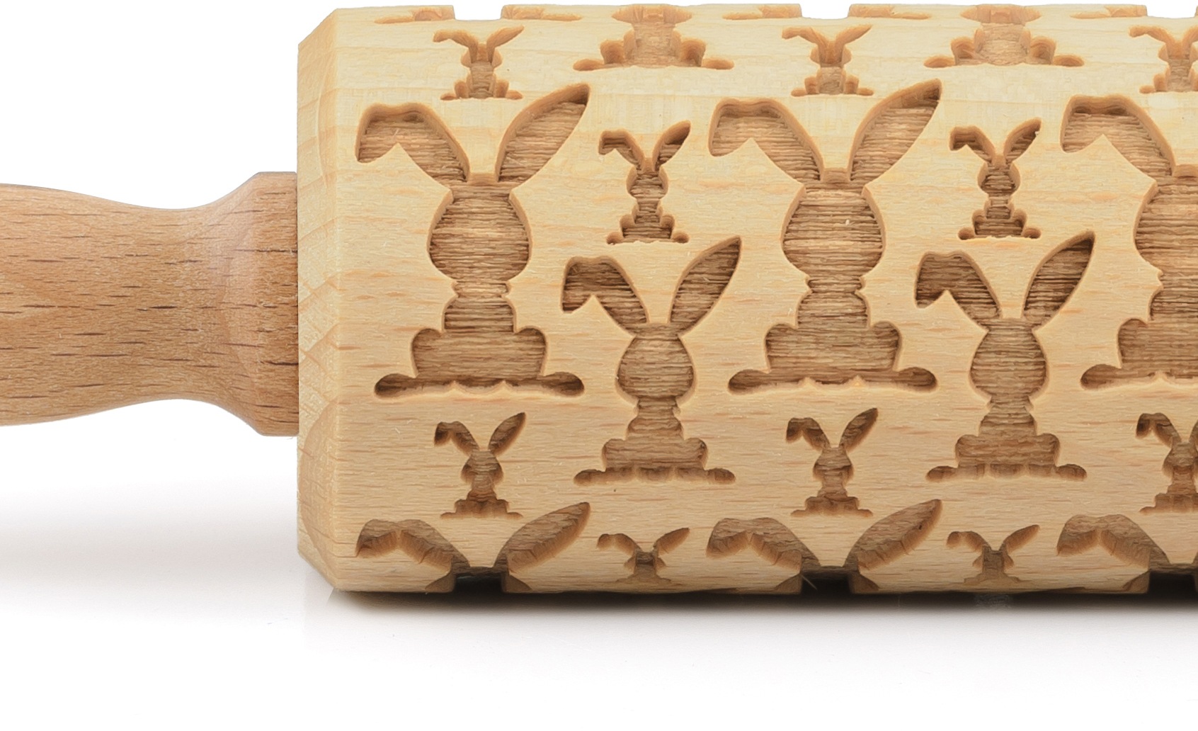 folkroll Teigroller »3D-Motiv-Teigrolle« Osterhasen