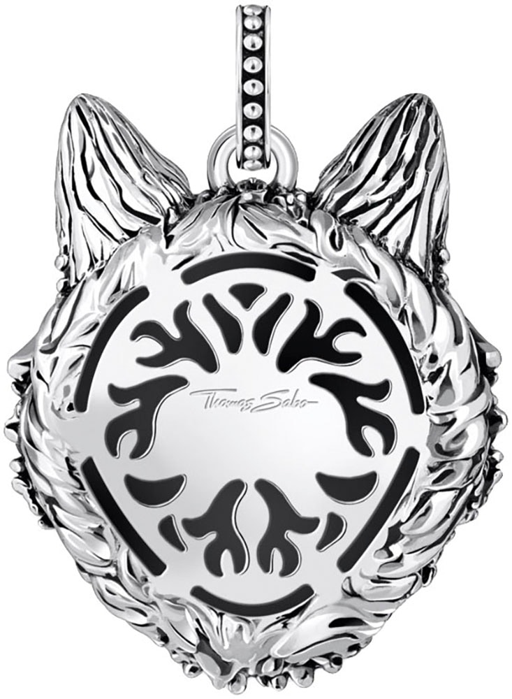 THOMAS SABO Kettenanhänger »Wolfs-Gesicht-Optik, PE965-691-21«, mit Zirkonia (synth.)