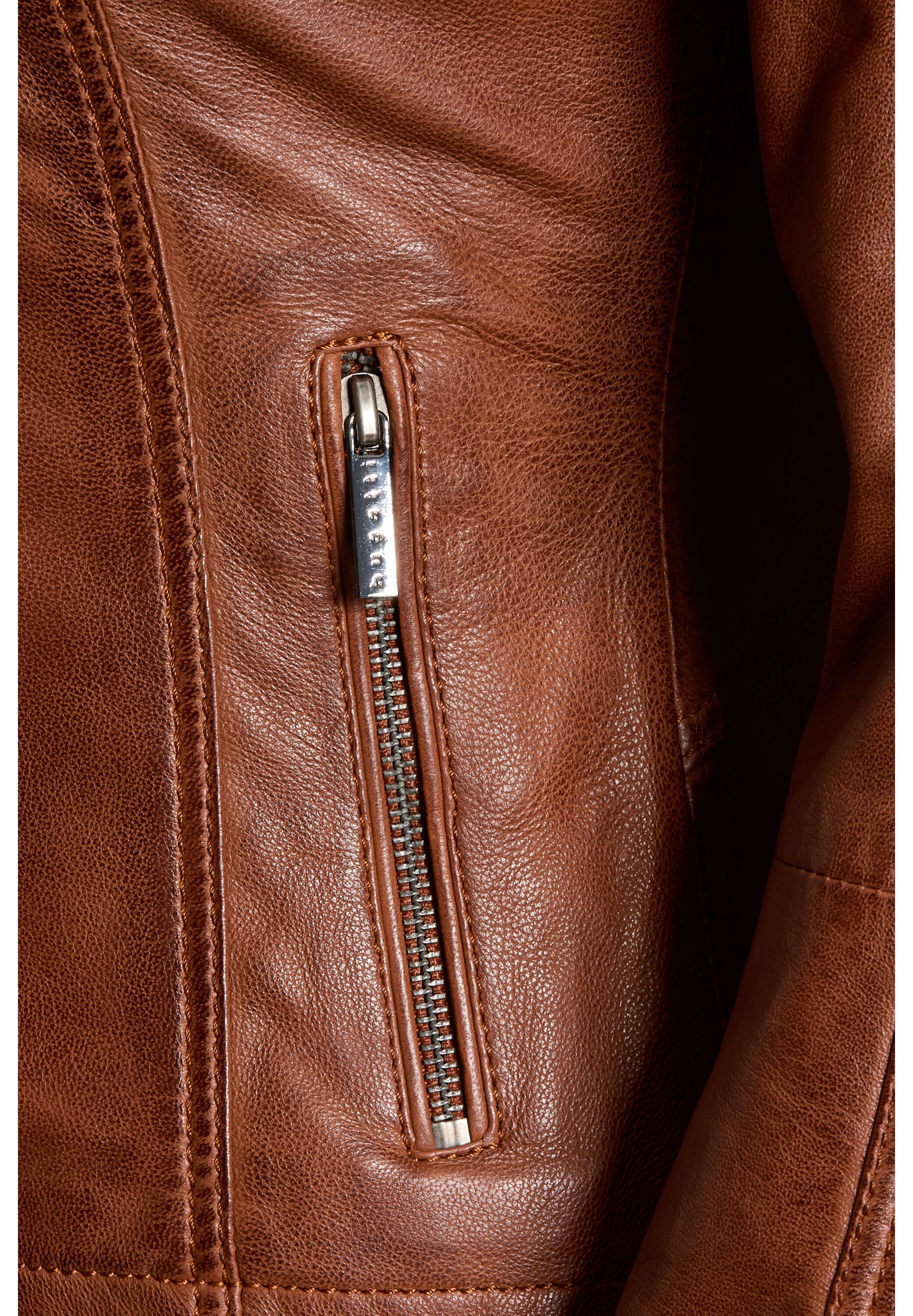 bugatti Lederjacke »bugatti Lederjacke« ohne Kapuze aus hochwertigem Leder