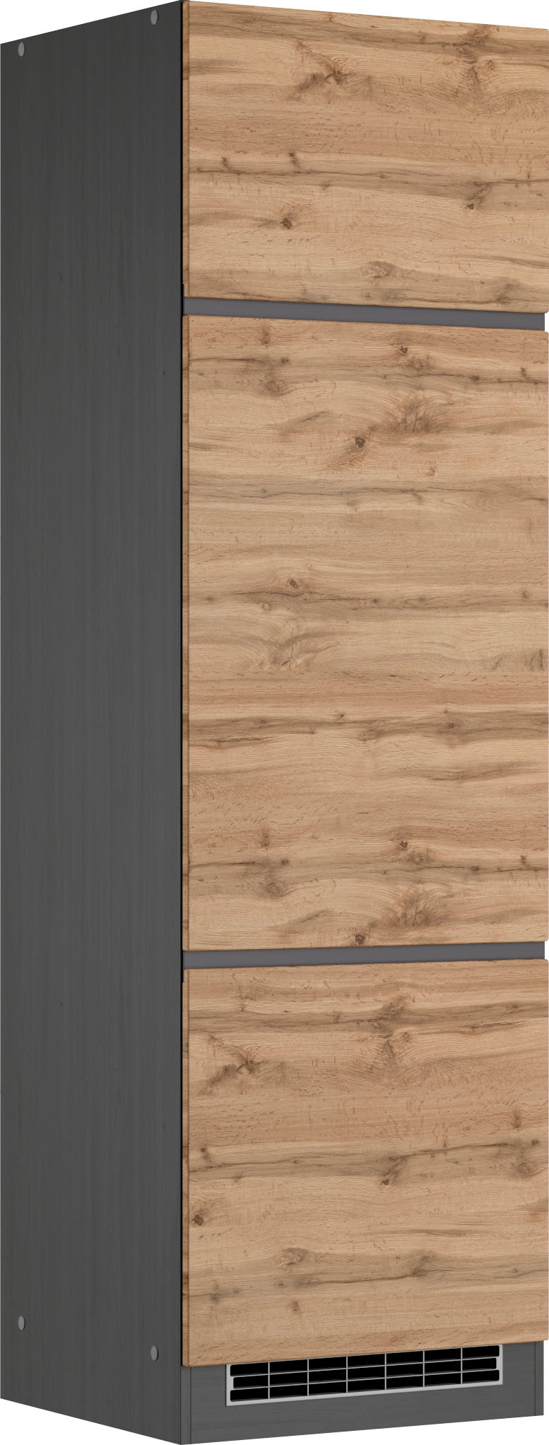 KOCHSTATION Kühlumbauschrank »KS-Riesa« Breite 60 cm, MDF-Fronten