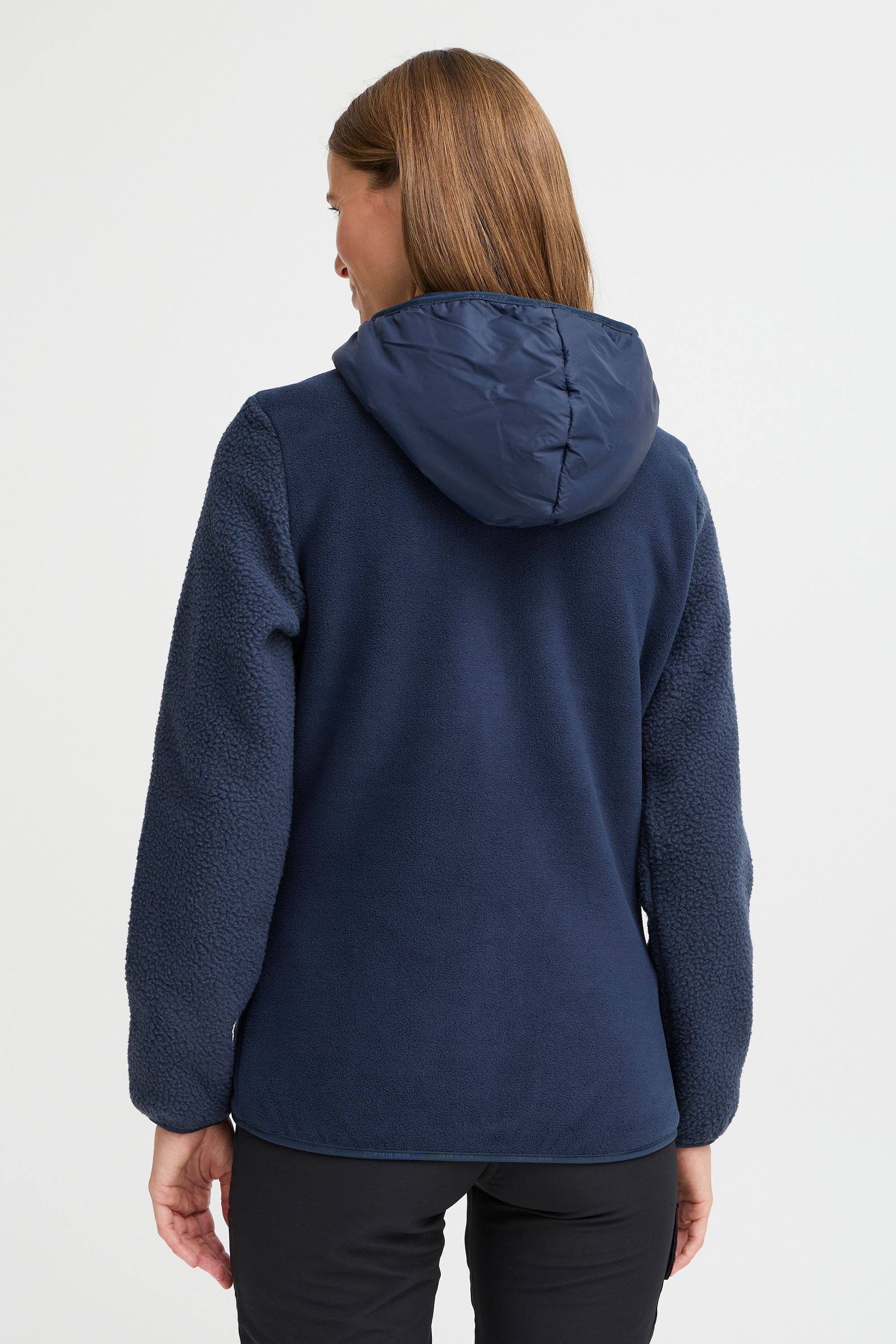 North Bend Fleecejacke »Fleecejacke NBMattea W«, mit Kapuze