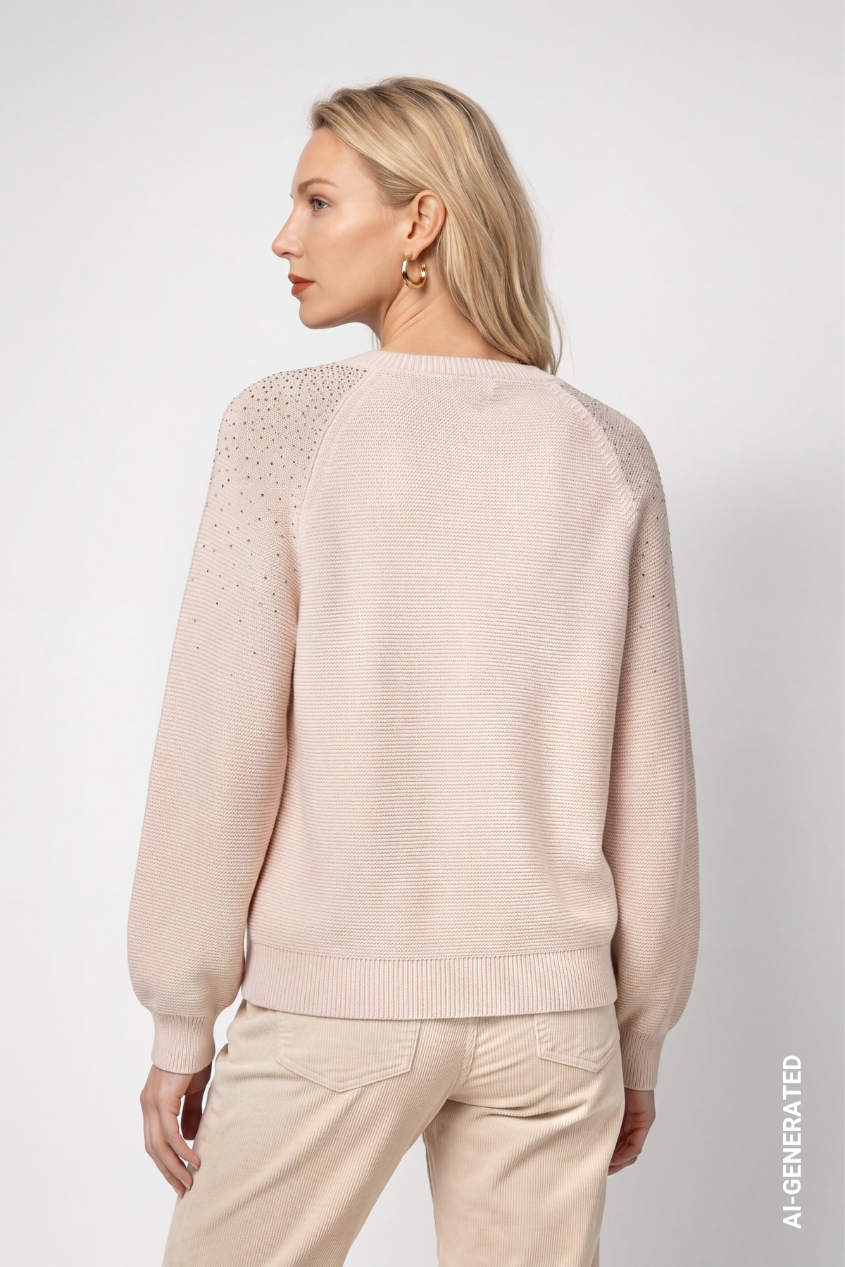 Monari Strickpullover »Pullover Schmuckverlauf« Regular fit mit Strasssteinen