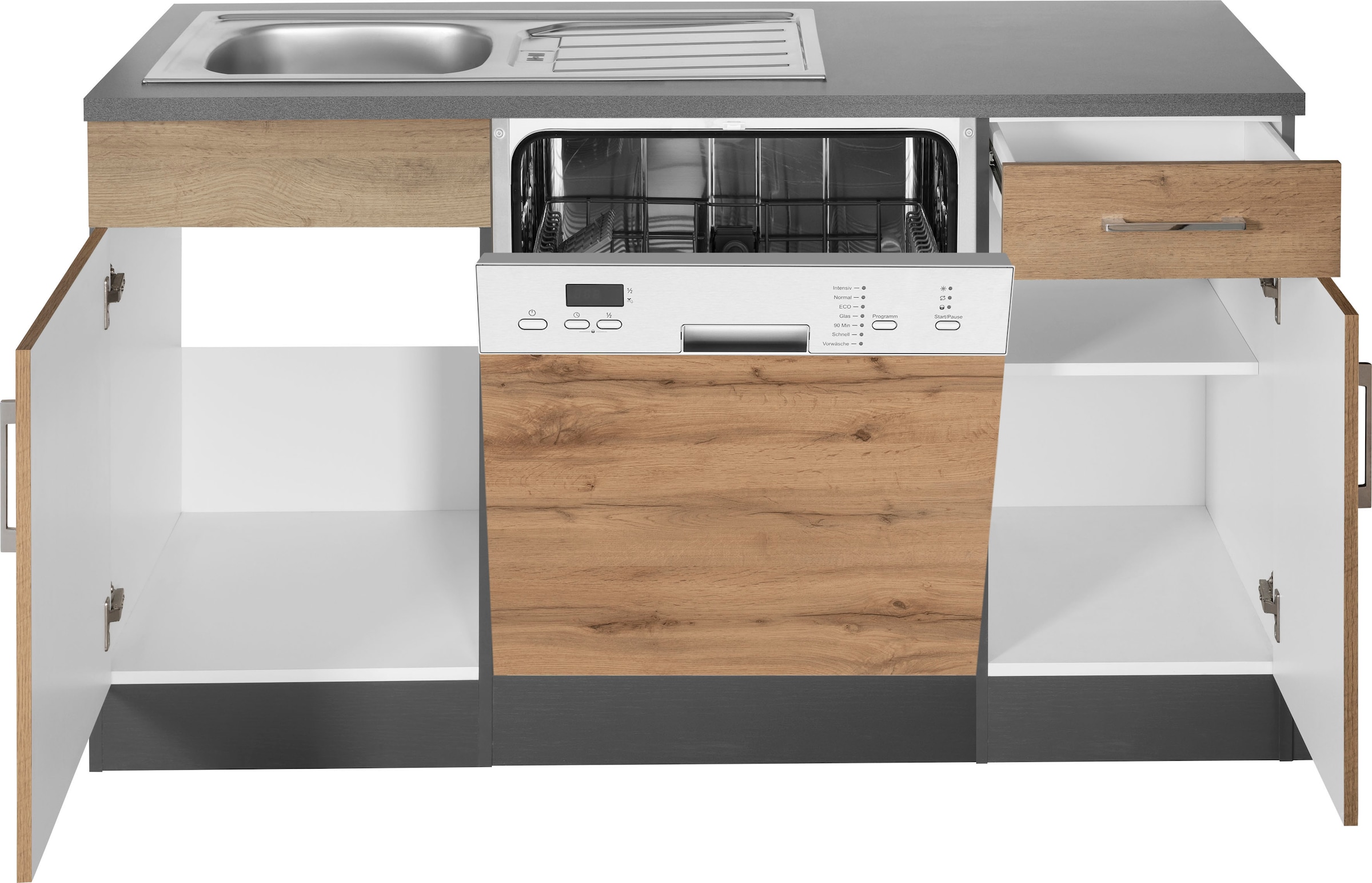 KOCHSTATION Winkelküche »KS-Colmar« ohne E-Geräte, Stellbreite 210/210 cm