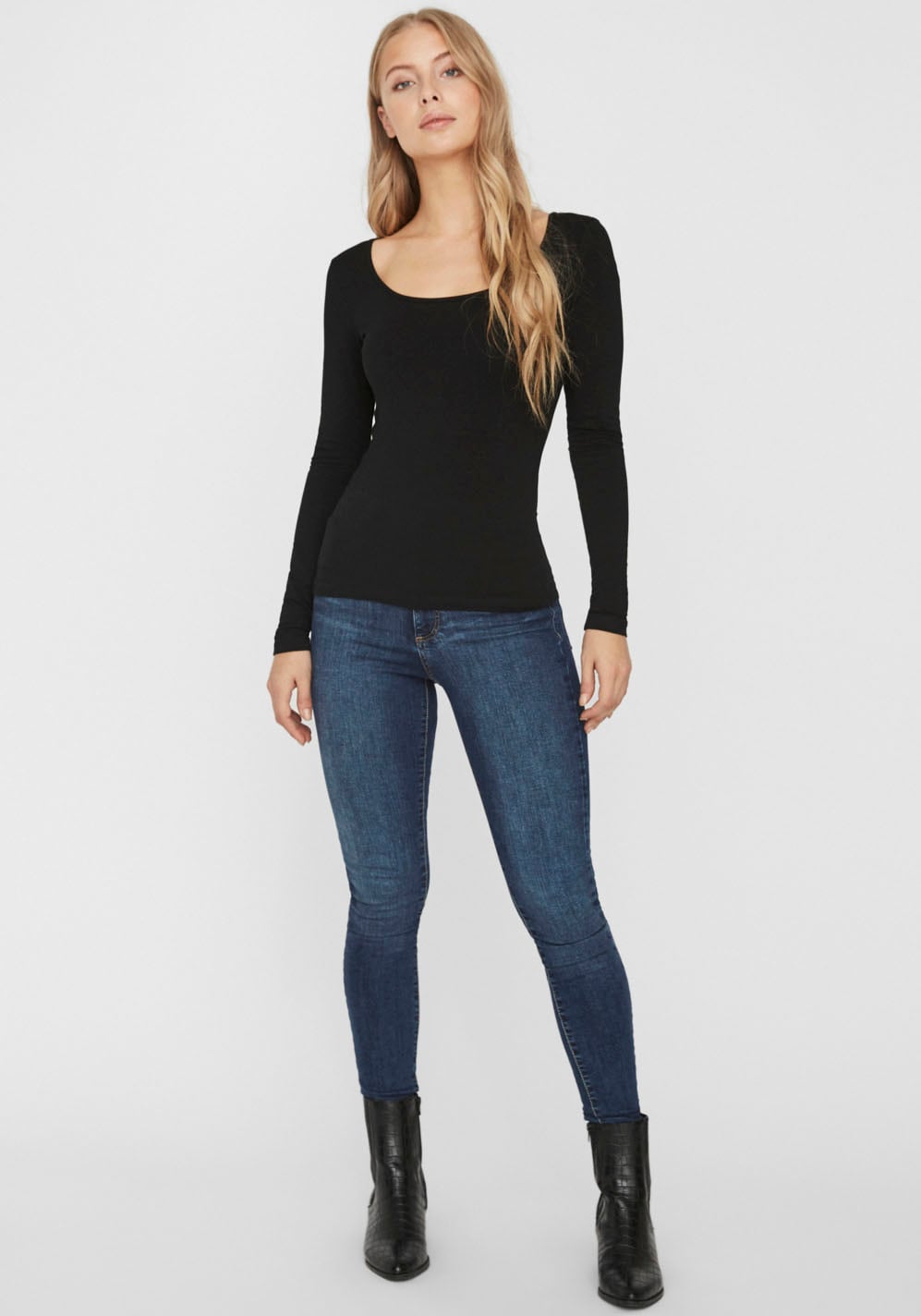 Vero Moda Langarmshirt »VMMAXI«, aus Bio-Baumwolle