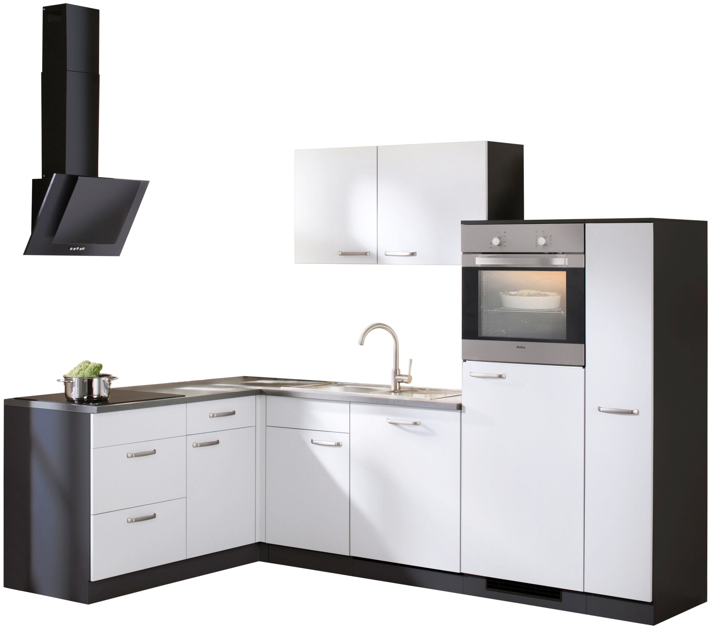 Winkelküche mit cm E-Geräten, bei 260 OTTO x 170 wiho Küchen »Michigan«,