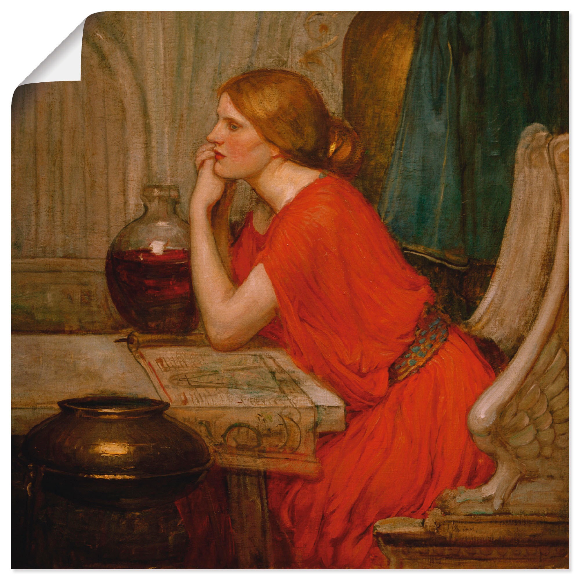 Artland Wandbild »Circe«, Frau, (1 St.), in vielen Größen & Produktarten -Leinwandbild, Poster, Wandaufkleber / Wandtattoo auch für Badezimmer geeignet