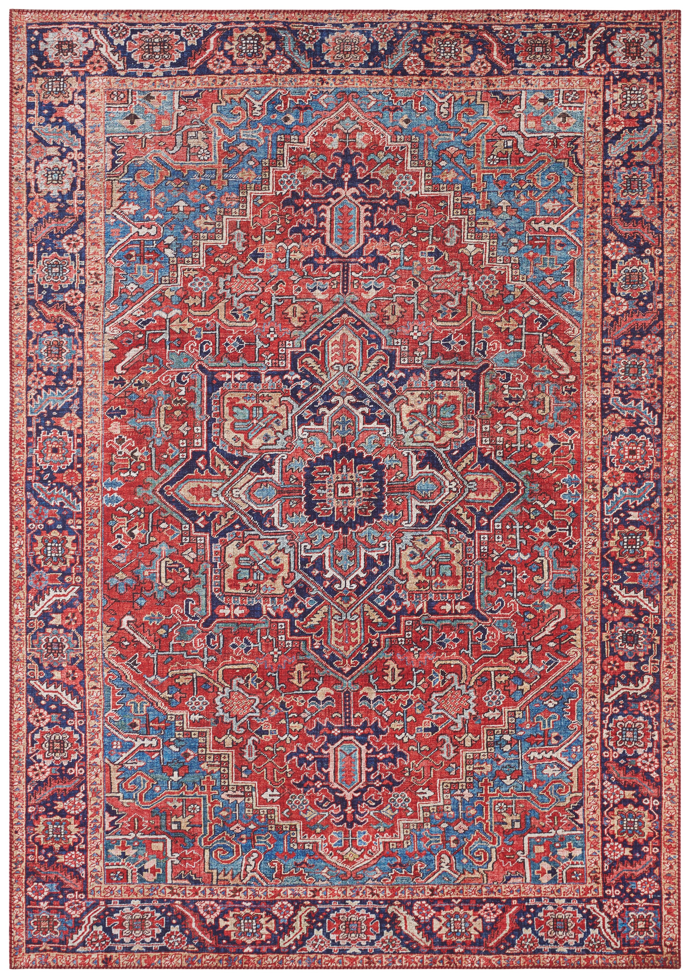 NORTHRUGS Teppich »Amata«, rechteckig, 5 mm Höhe, Orientalisch, Läufer, Vintage, Wohnzimmer, Schlafzimmer, Esszimmer