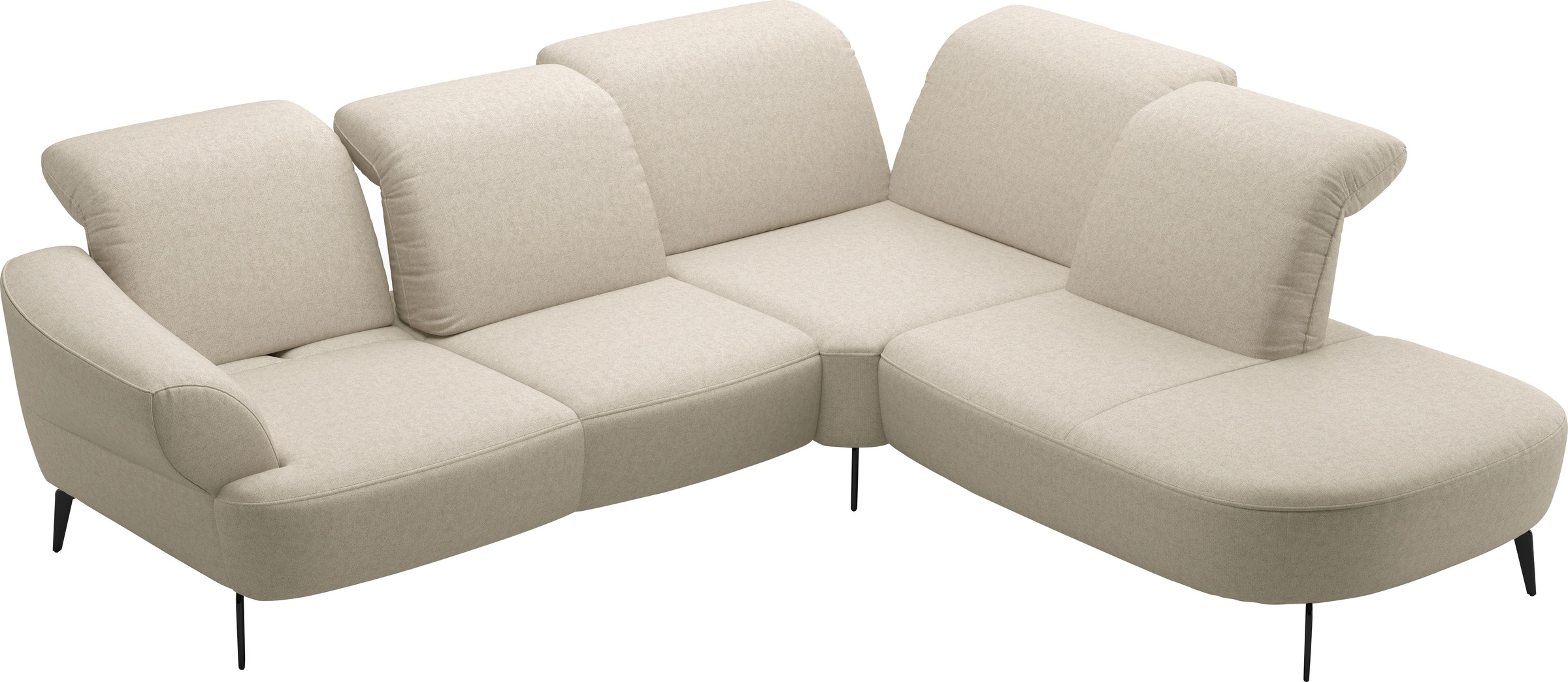 sit&more Ecksofa »Dance«, inkl.System Click&Seat und Sitztiefenverstellung