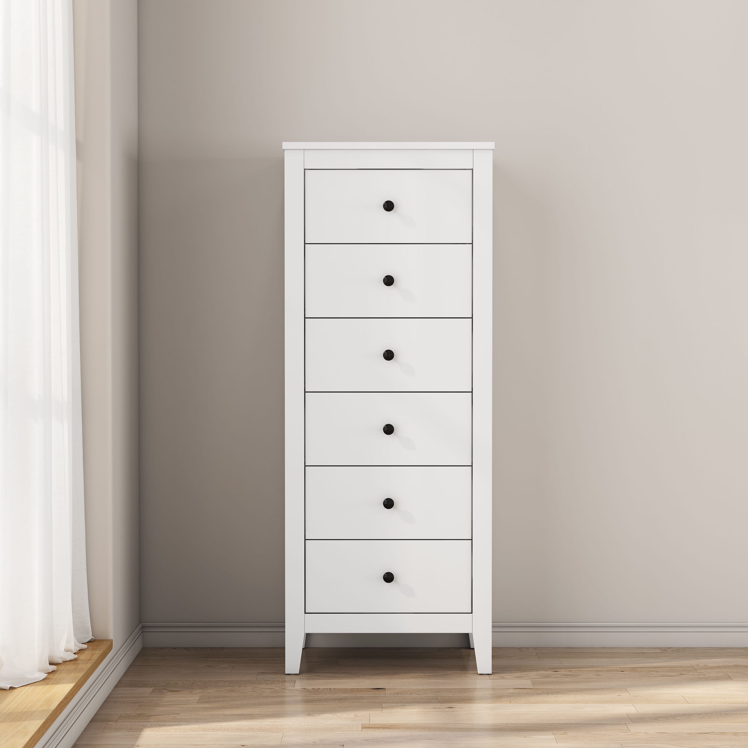 OTTO home Kombikommode »Borkum Sideboard Anrichte mit 6 Schubladen Landhaus weiß Bestseller« hochwertige Griffe aus Metall,  Kommode Schrank Wäscheschrank mit 6 Schubladen