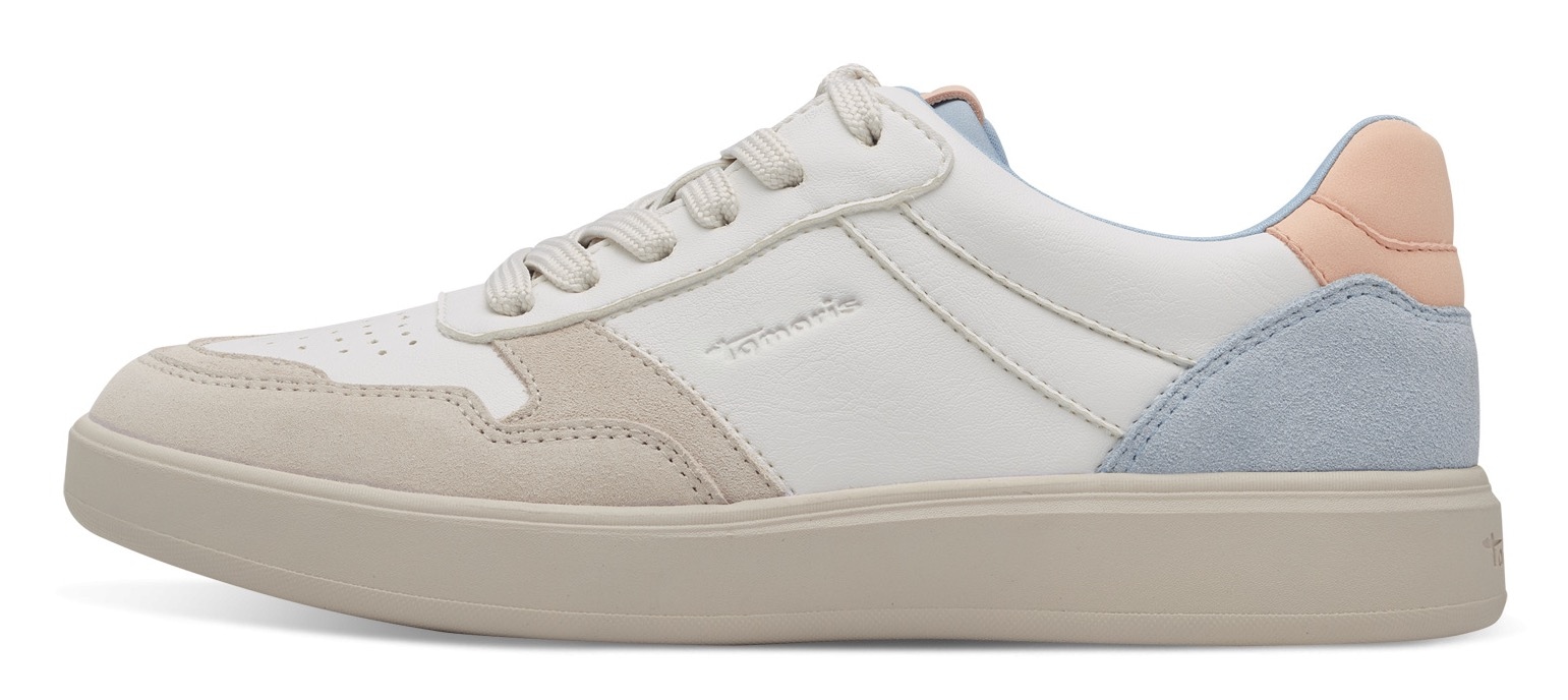Tamaris Plateausneaker, Freizeitschuh, Halbschuh, Schnürschuh mit Kontrastbesätzen