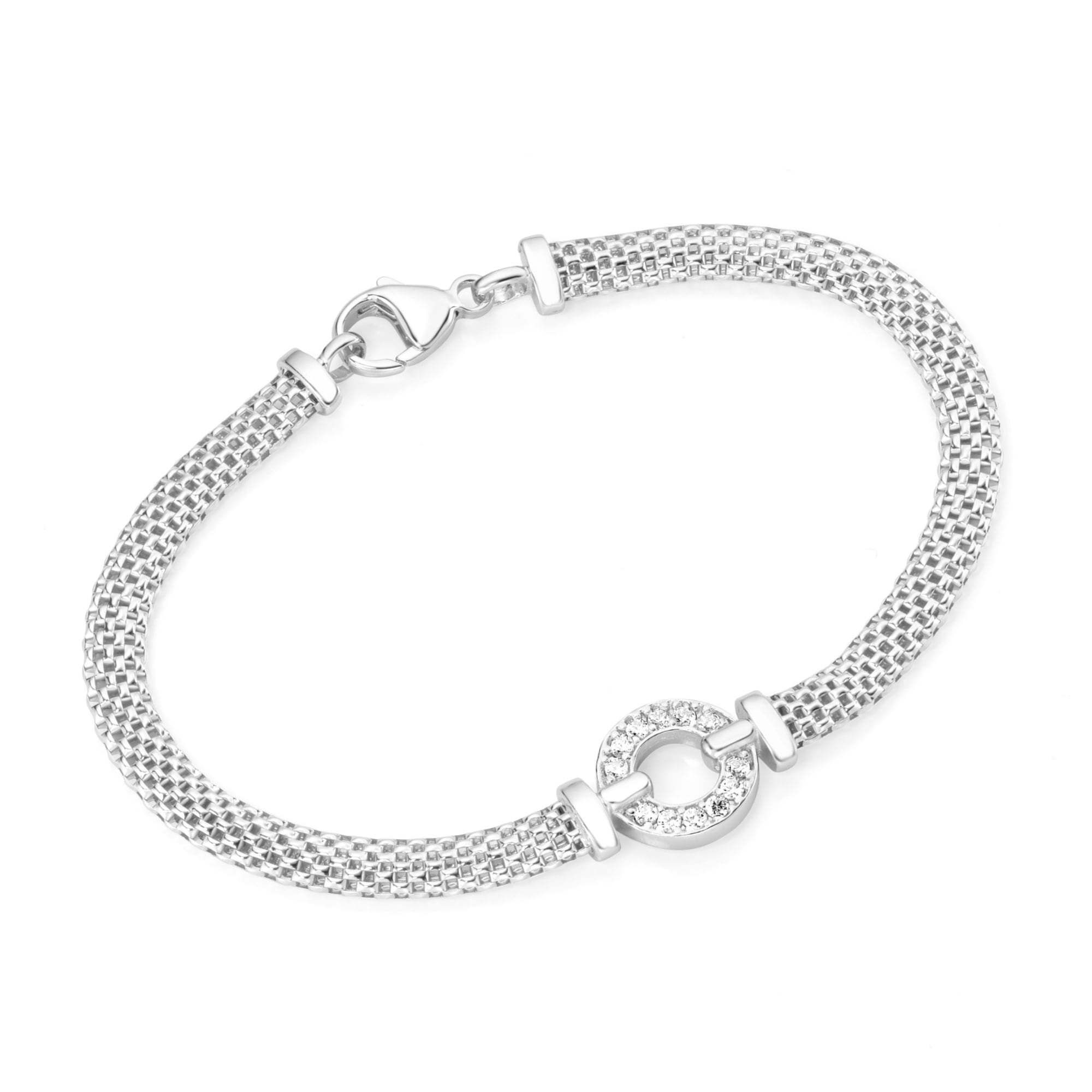 Smart Jewel Armband »Armband elegant mit Zirkonia, Silber 925«
