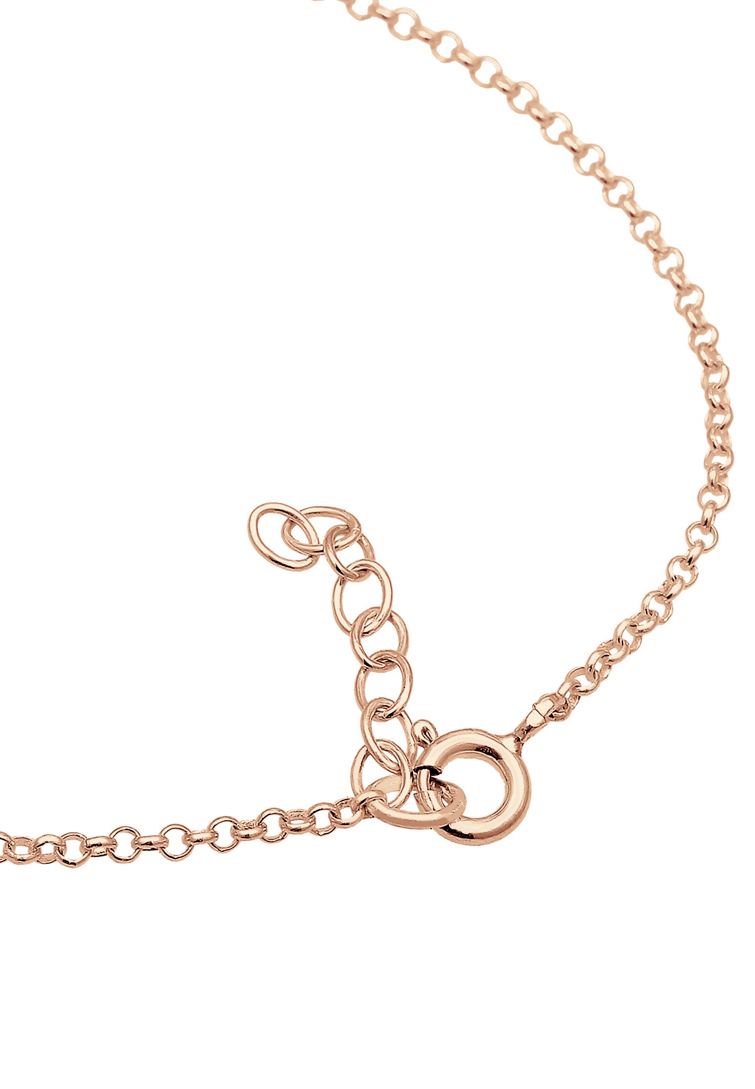 Elli Armkette »Armband Plättchen Kreis 925 Sterling Silber«