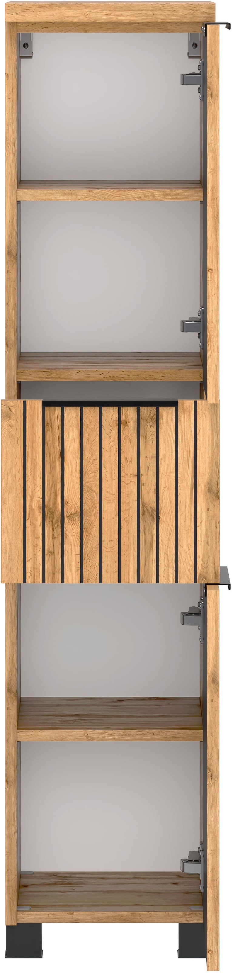 welltime Midischrank, Welltime, Breite 30 cm, reversibel, 2 Türen, 1 Auszug