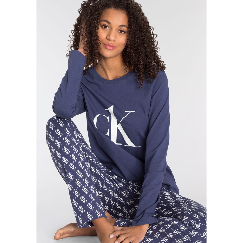 Calvin Klein Pyjama, mit Logoprint