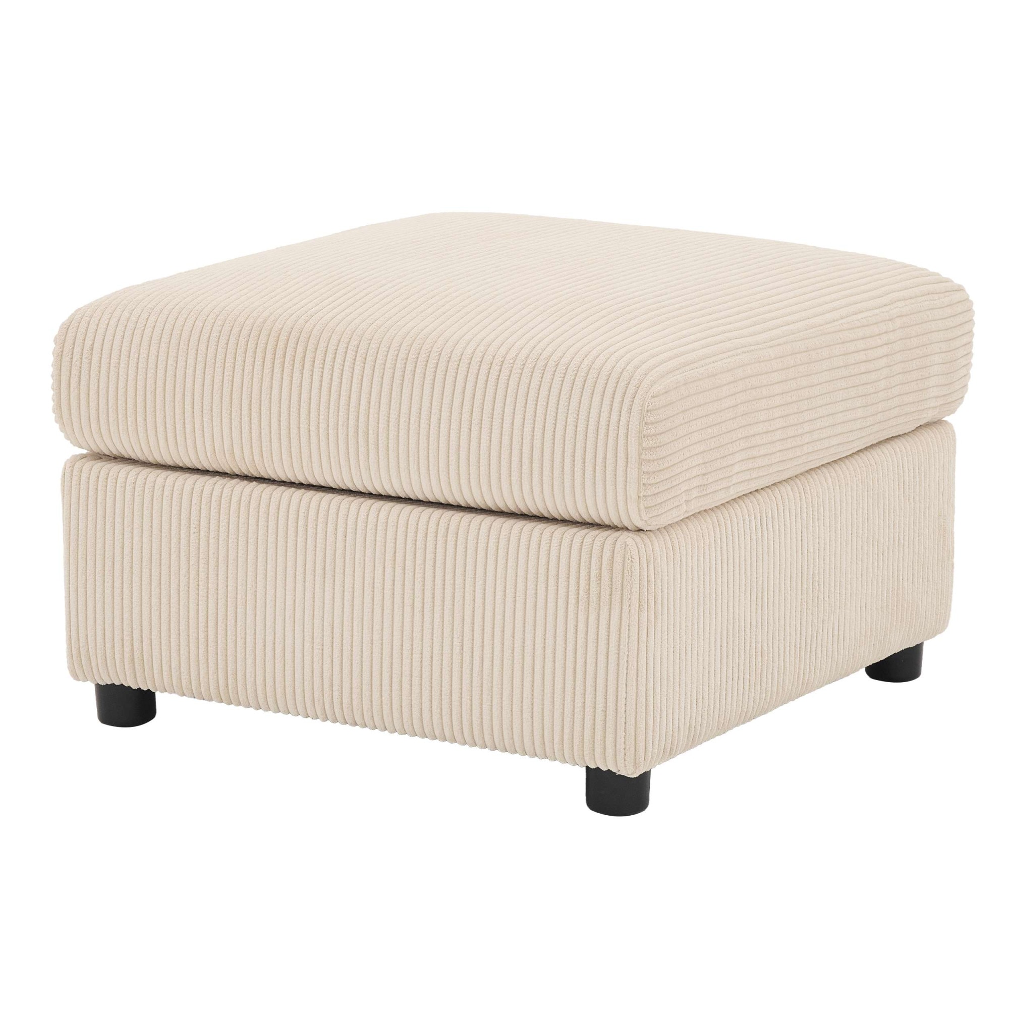 Dorel Home Polsterhocker »STILHUS Sitzhocker passend zur Serie, Breite 65 cm, Cord-Bezug« als Modul oder separat verwendbar - individuell kombinierbar
