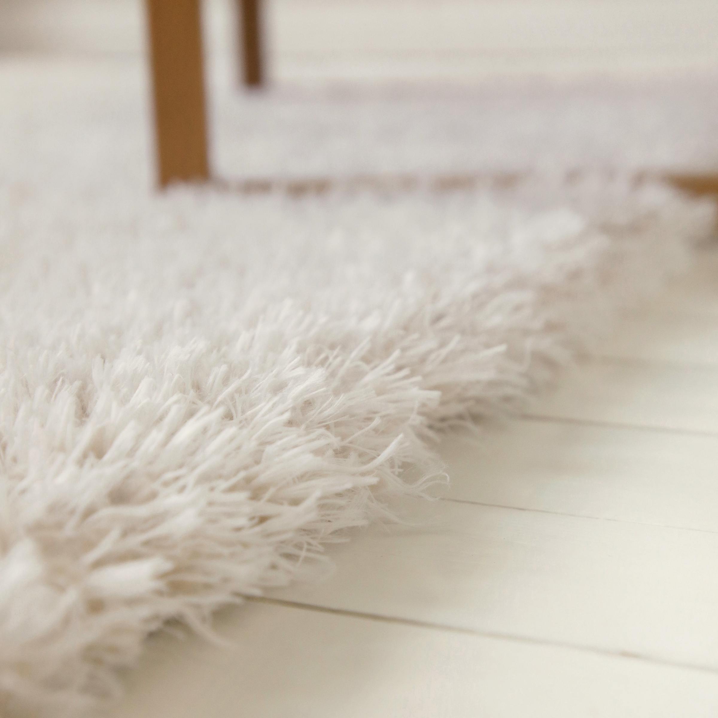 OTTO home Hochflor-Teppich »Josetta« rund 50 mm Höhe Langflor, Shaggy, dichter weicher Hochflor, uni farben, Wohnzimmer