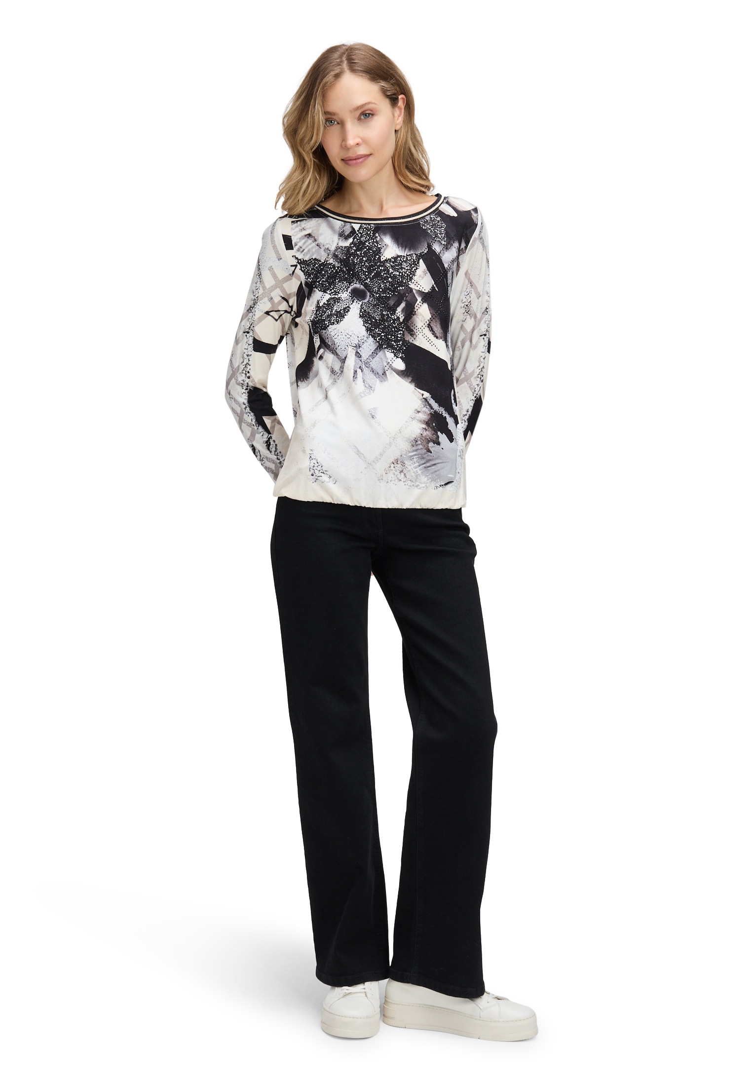 Betty Barclay Langarmshirt »Printshirt mit Gummizug«