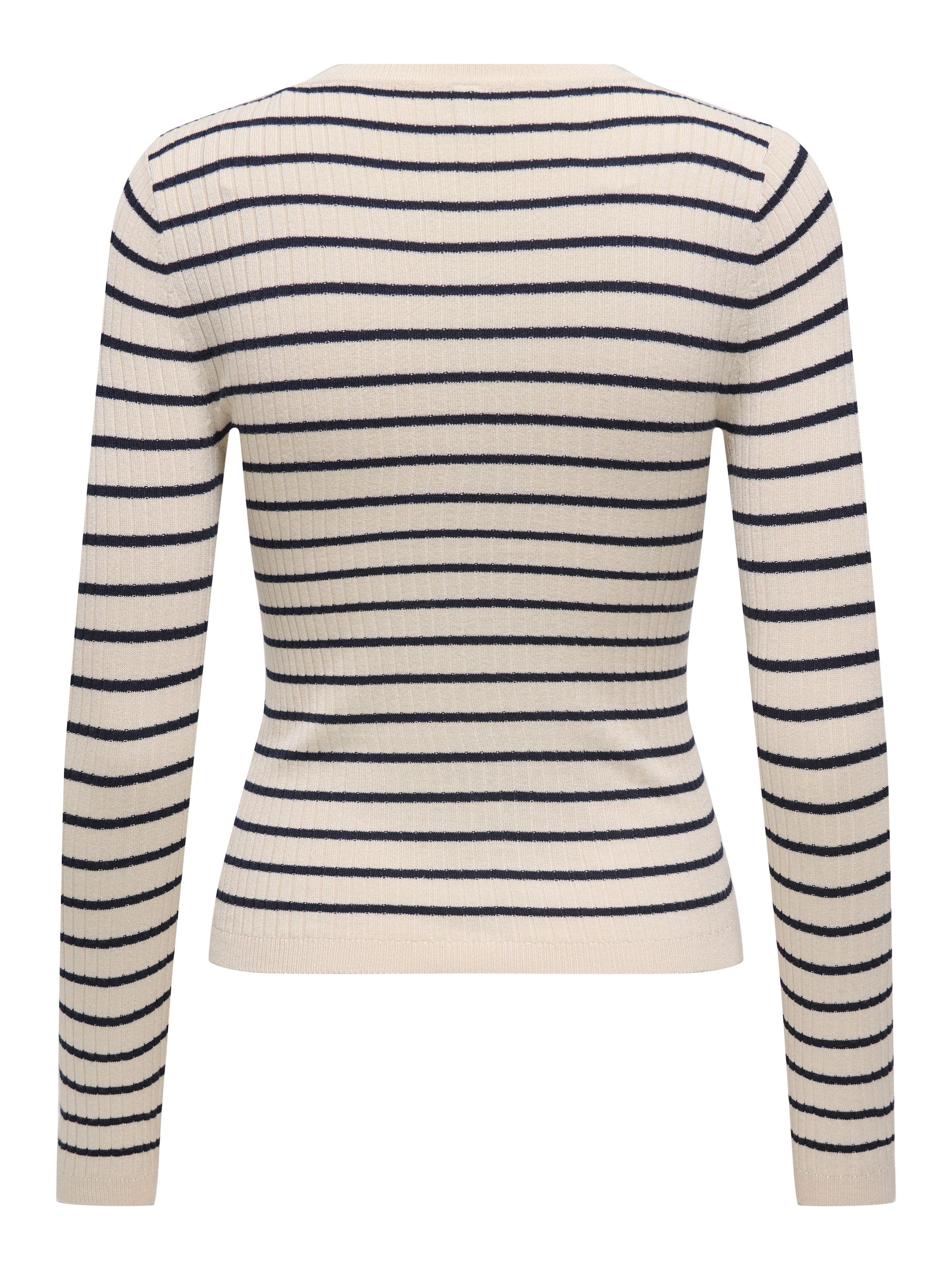 ONLY Strickpullover »ONLMILA LS STRIPE BUTTON O-NECK CC KNT«