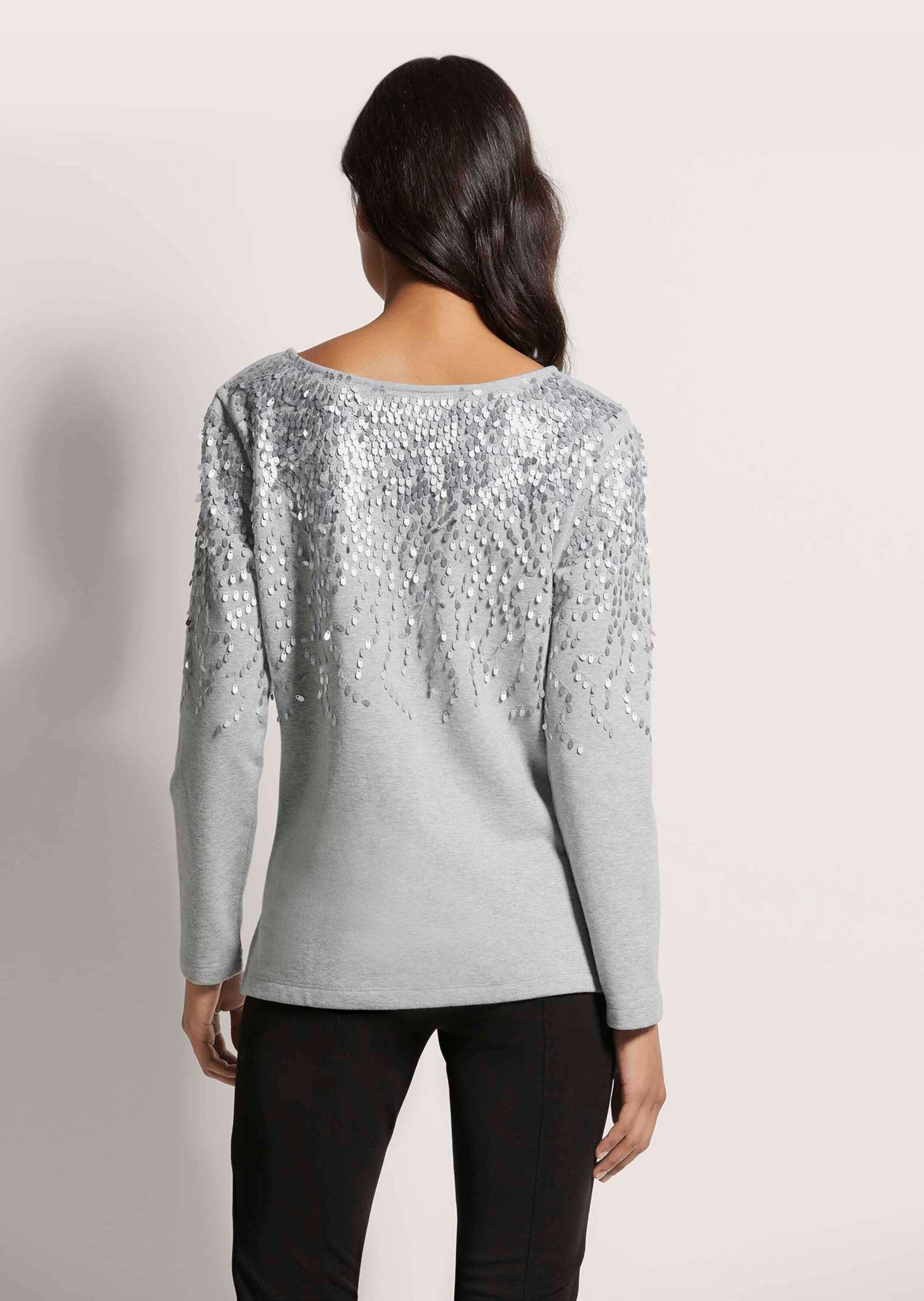 MADELEINE Langarmshirt »Sweatshirt Sweatshirt mit Glanz-Effekt«