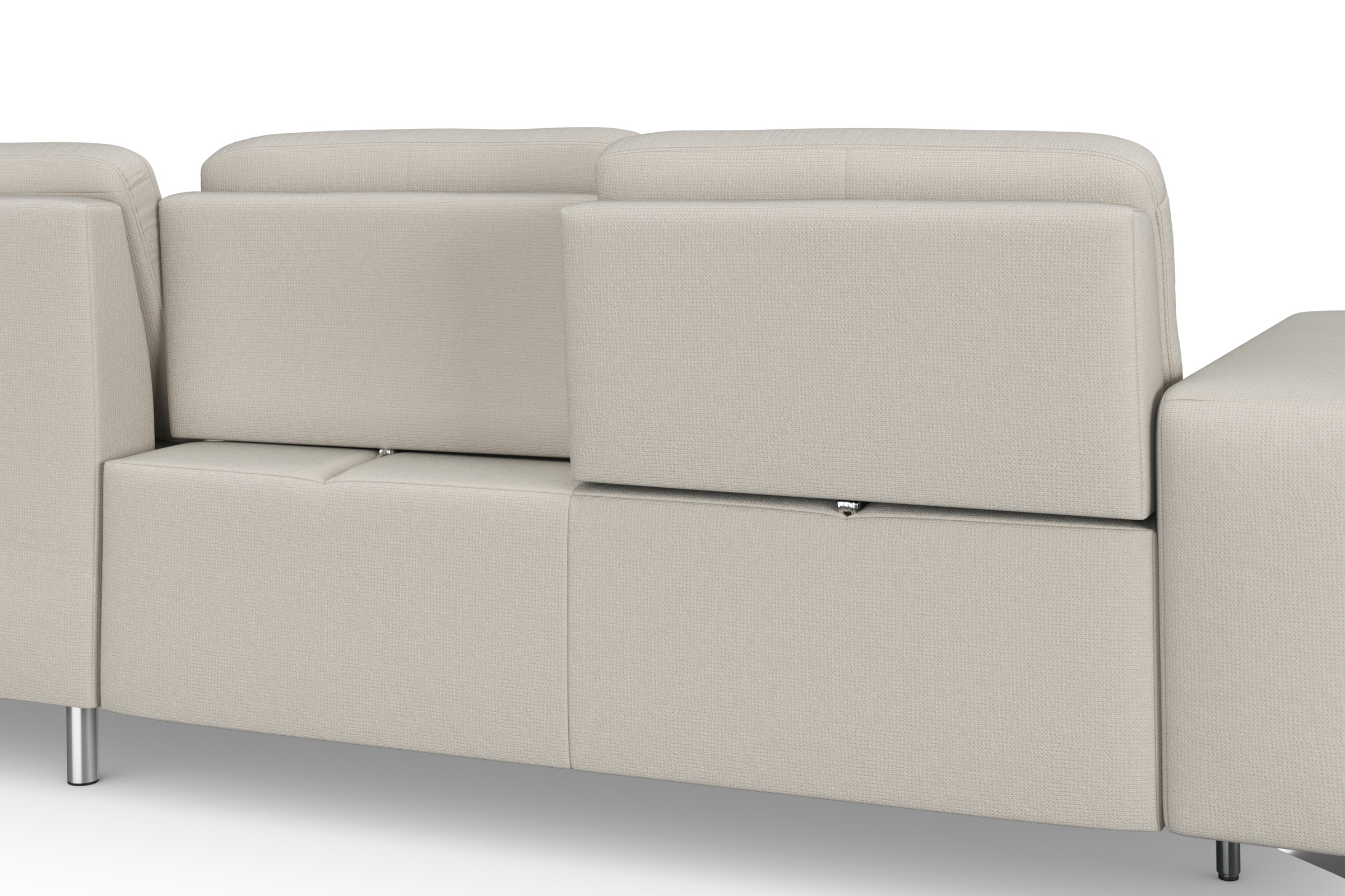 sit&more Ecksofa »Baviene L-Form«, inklusive Sitztiefenverstellung und Federkern, wahlweise Bettfunktion