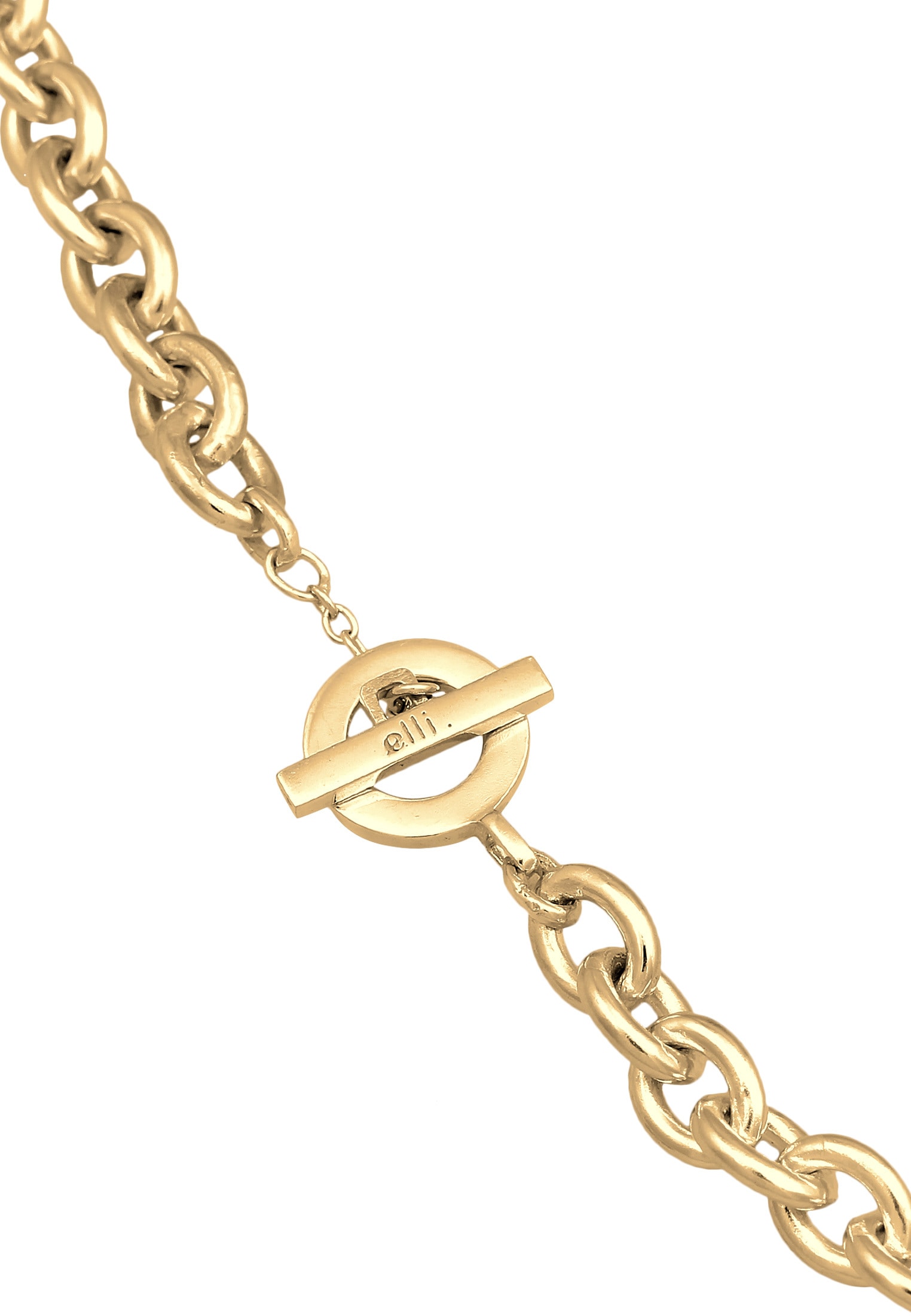 Elli Premium Kette ohne Anhänger »Halskette Ankerkette Grob Glieder Unisex 925 Silber rhodiniert«