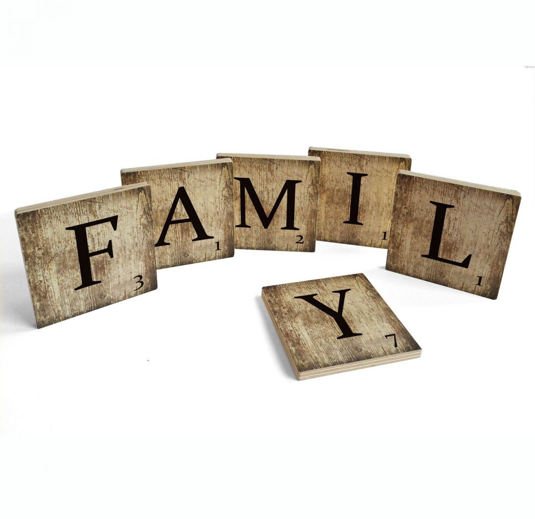 Wall-Art Mehrteilige Bilder »Scrabble (Set, St.) OTTO 6 Deko Buchstaben bei bestellen Family«