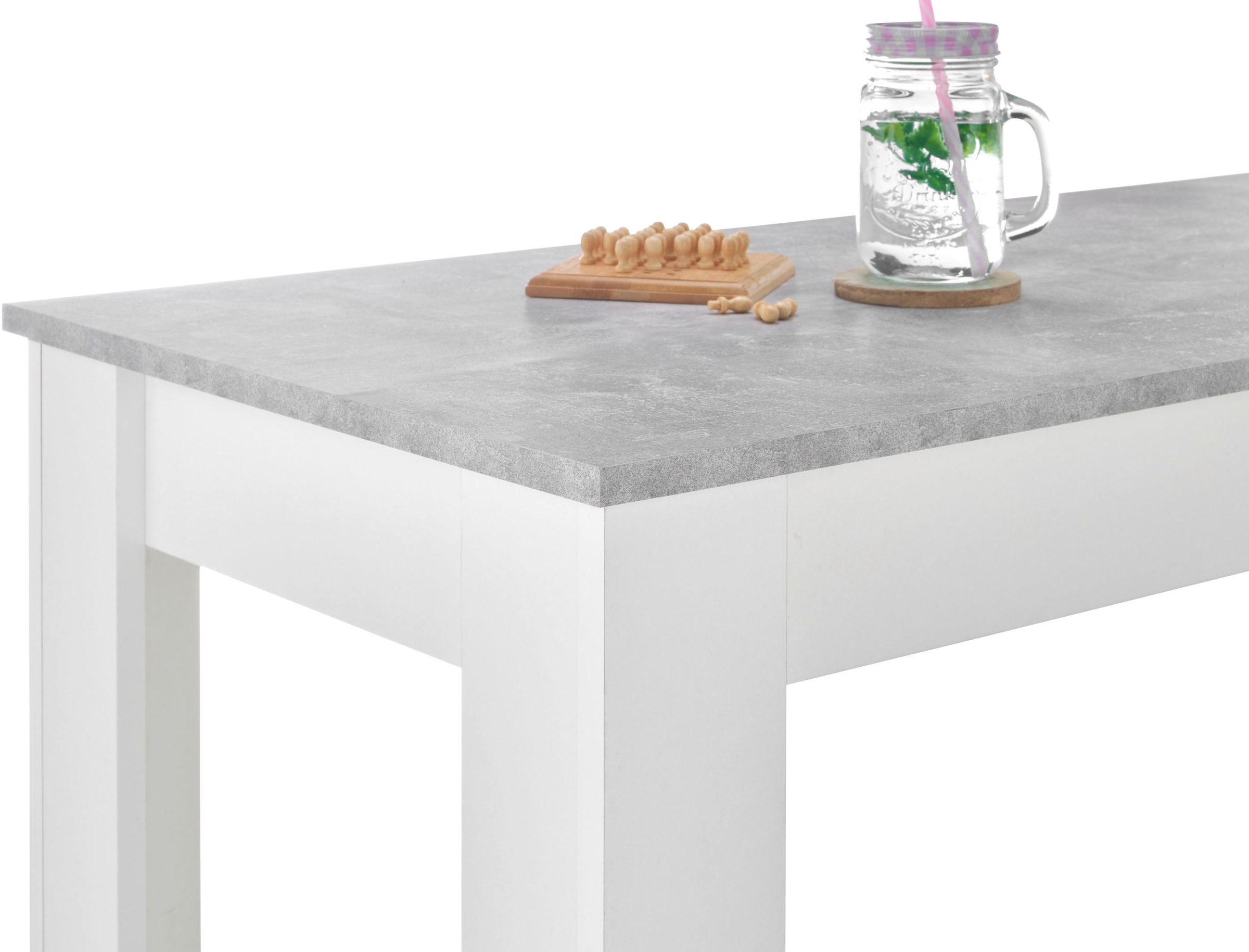 Stolkom Bartisch »Modesto Küchentisch, Bistrotisch, Stehtisch Küche, BxHxT 115x103x50 cm«, Grozügige Fläche, Stabiler Halt, Tischplatte melaminbeschichtet