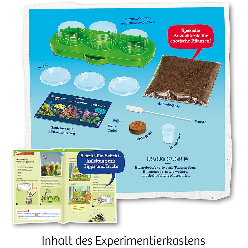 Kosmos Experimentierkasten »Fleischfressende Pflanzen«, Made in Germany