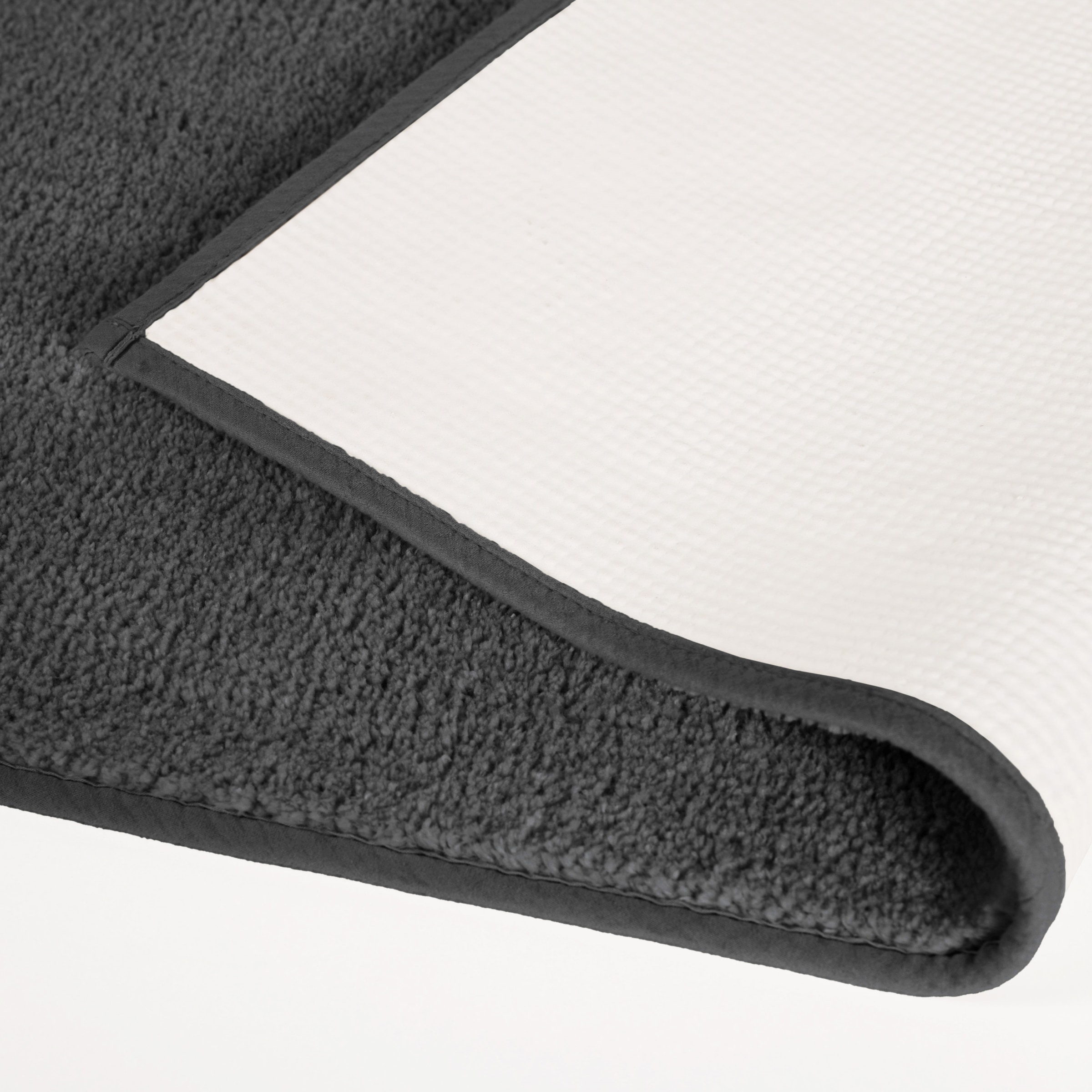 my home Badematte »Vanessa, Badvorleger, Badezimmer Teppich«, rutschhemmend beschichtet, schnell trocknend-fußbodenheizungsgeeignet-strapazierfähig, Badteppich, weiche Haptik, unifarben