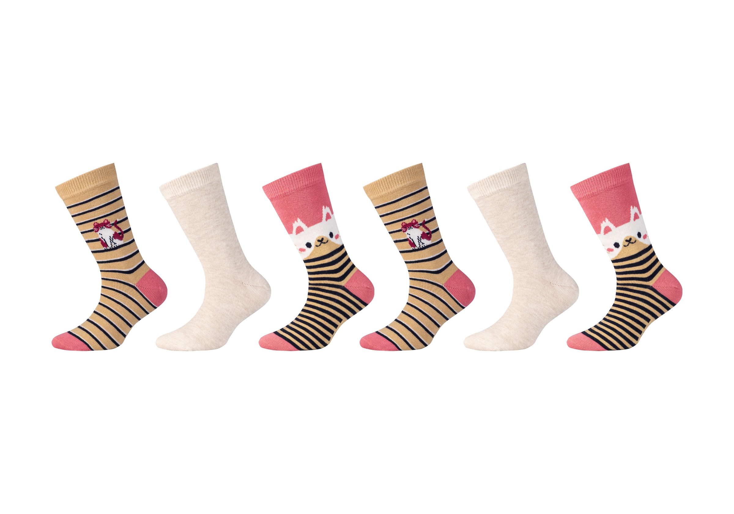 s.Oliver Socken 6 Paar,  für Kinder, mit verstärkter Ferse und Spitze, OCS-zertifiziert