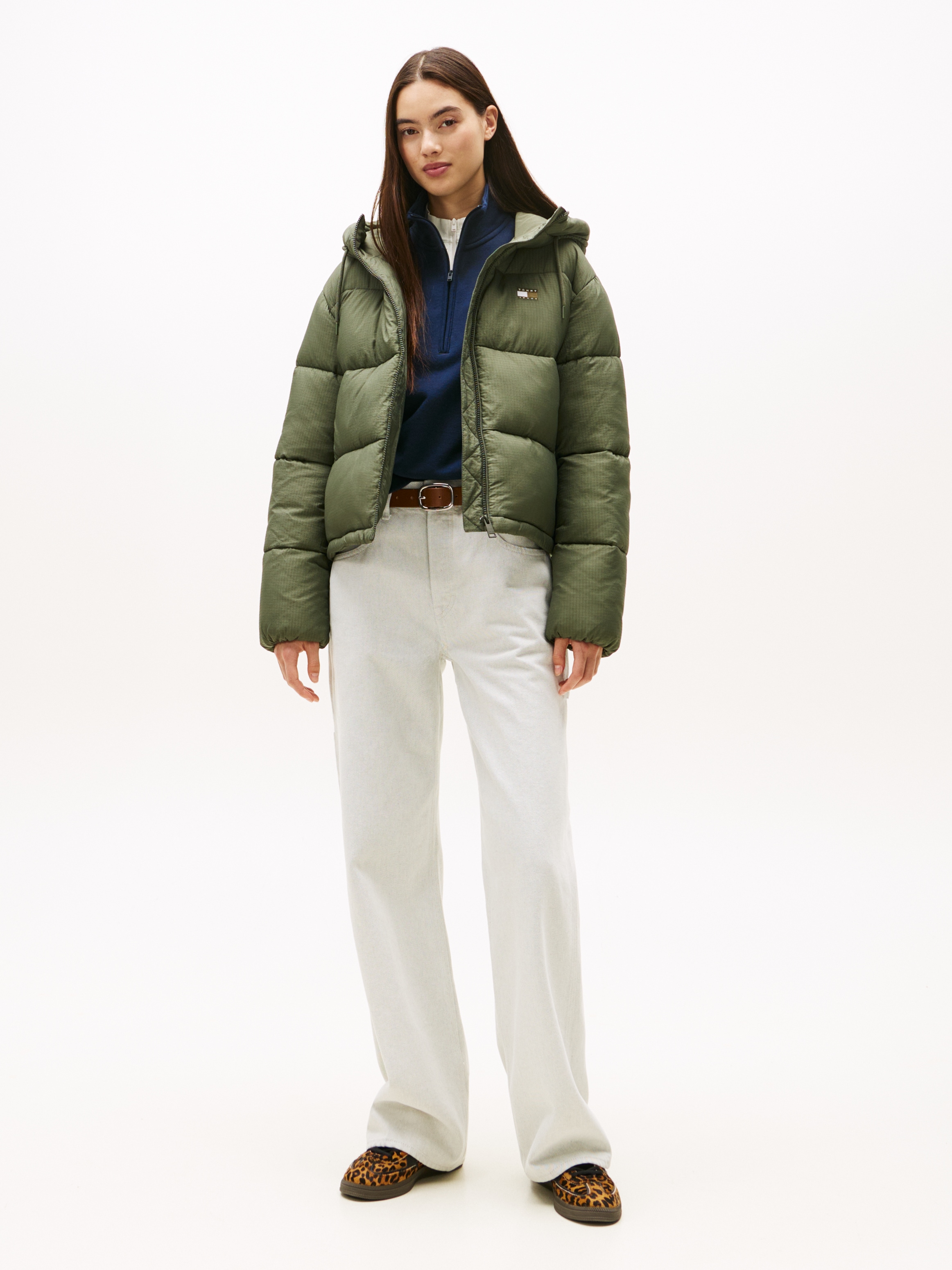 Tommy Jeans Steppjacke »TJW HOODED PUFFER JACKET« mit Kapuze