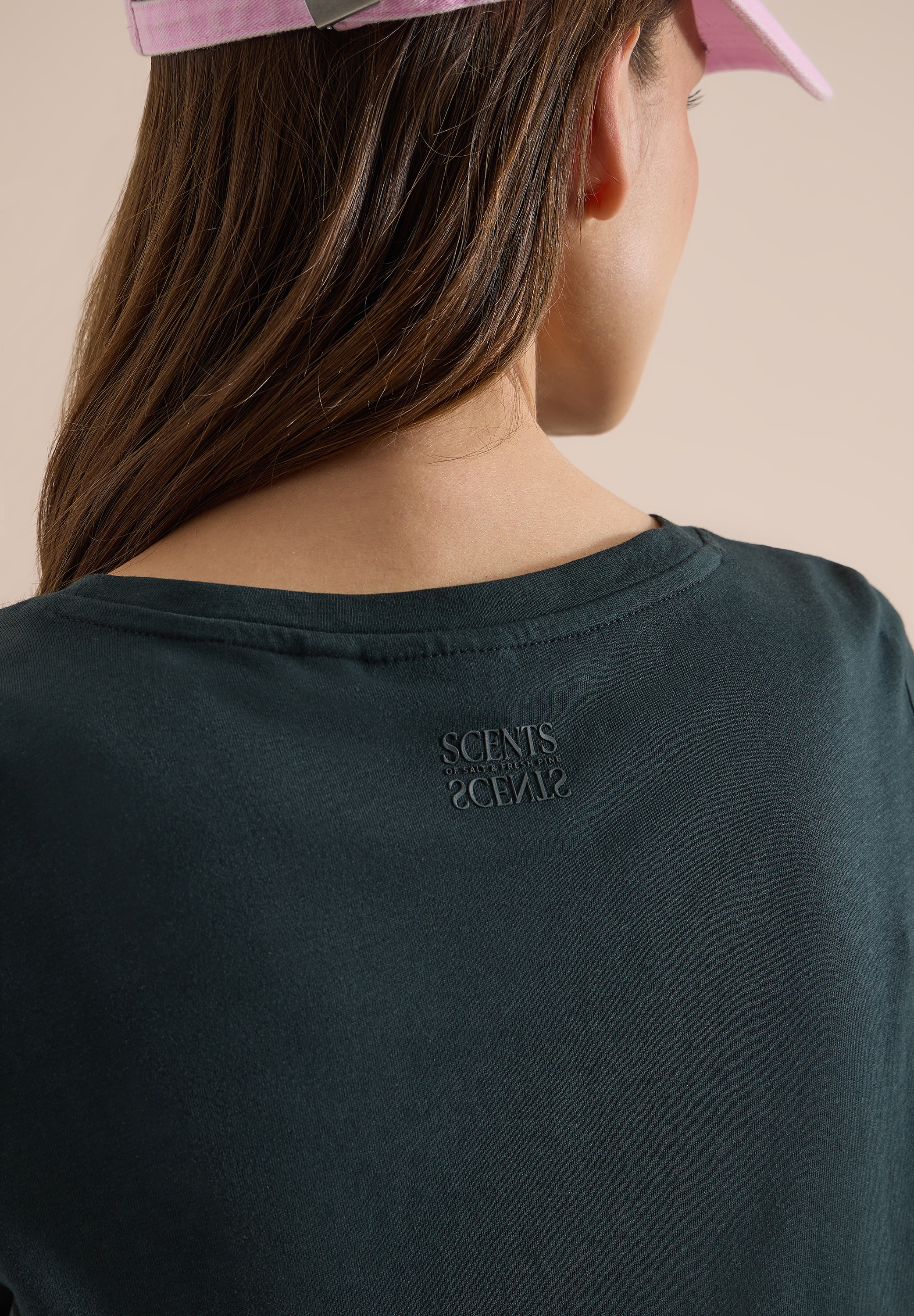 Cecil T-Shirt aus Baumwollmix mit Modal, pflegeleichte Jersey-Qualität
