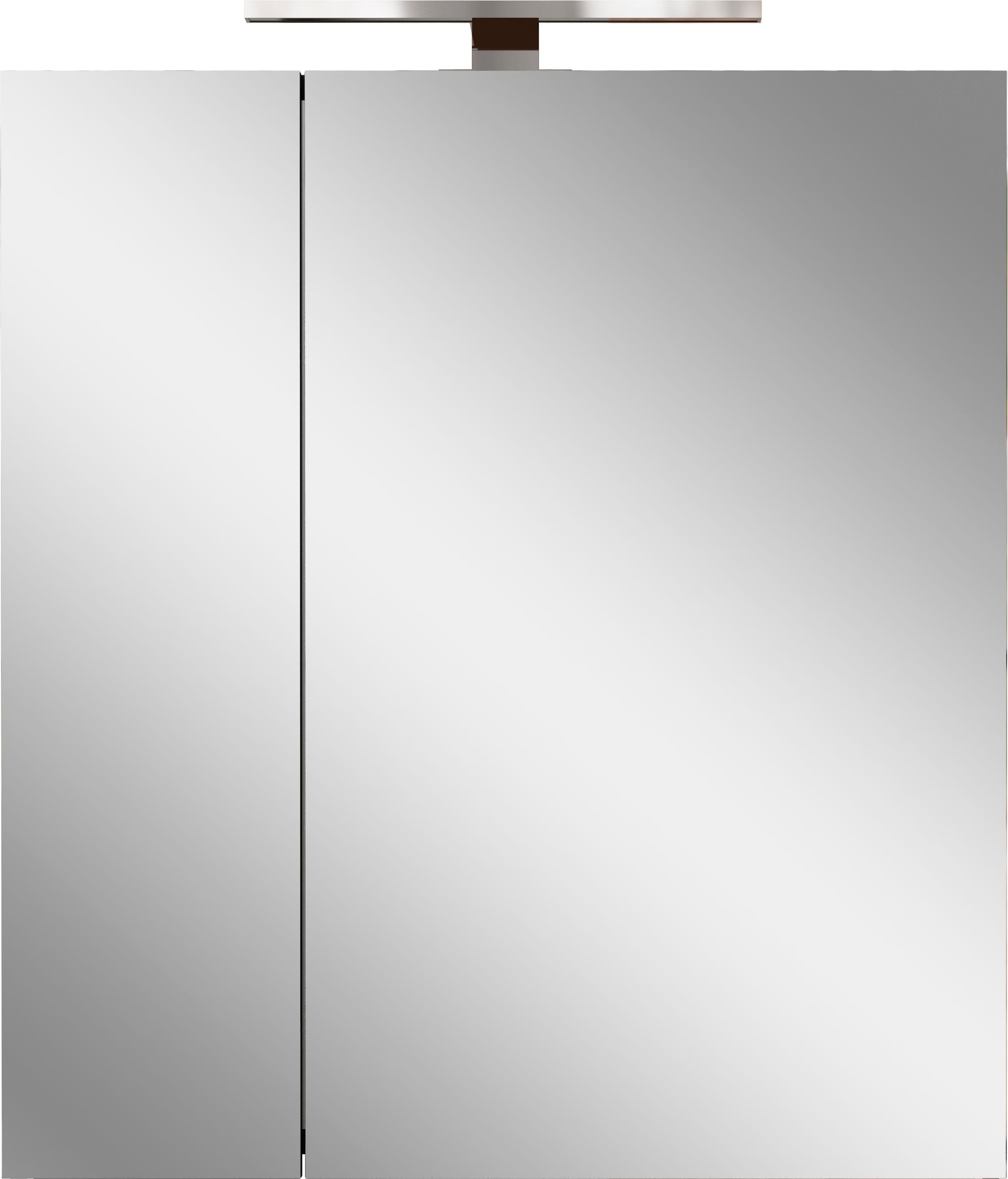 GERMANIA Spiegelschrank »Spiegelschrank« 1 Stk. tlg. 2-türiger Spiegelschrank mit LED-Beleuchtung und Steckdose
