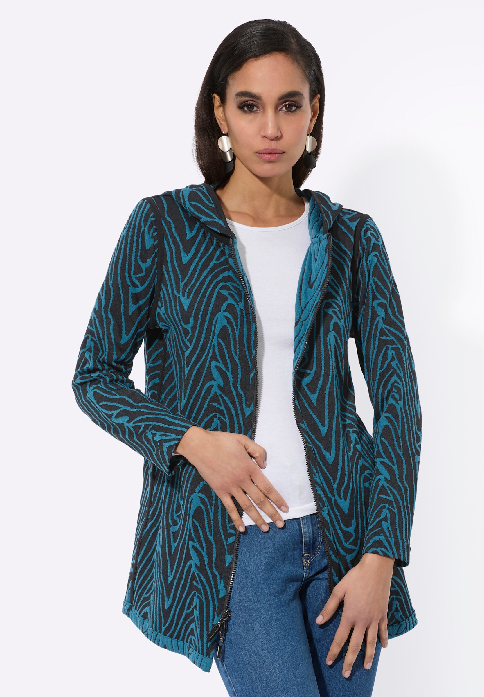 creation L Shirtjacke »Wende-Shirtjacke Shirtjacke mit Wendefunktion«