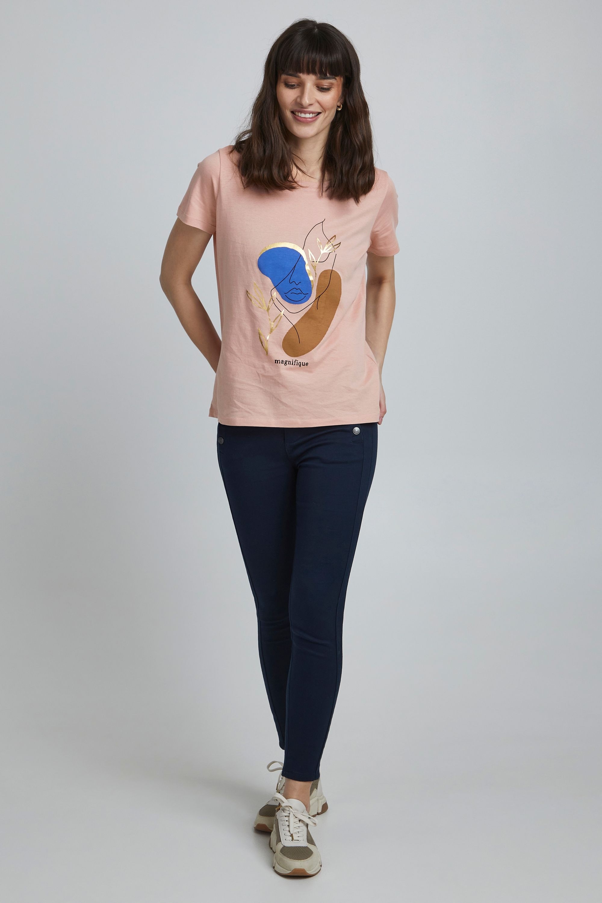 fransa Print-Shirt »Print-Shirt FRFefresh«