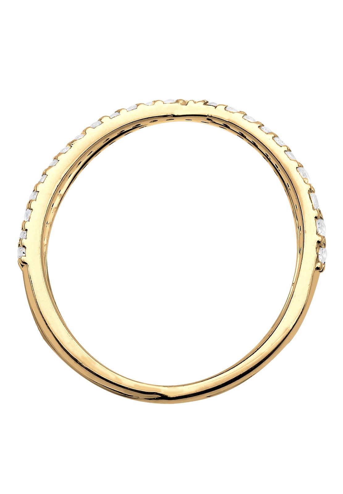 Elli Silberring »Ring Silberring Kreuz mit Zirkonia 925 Silber«