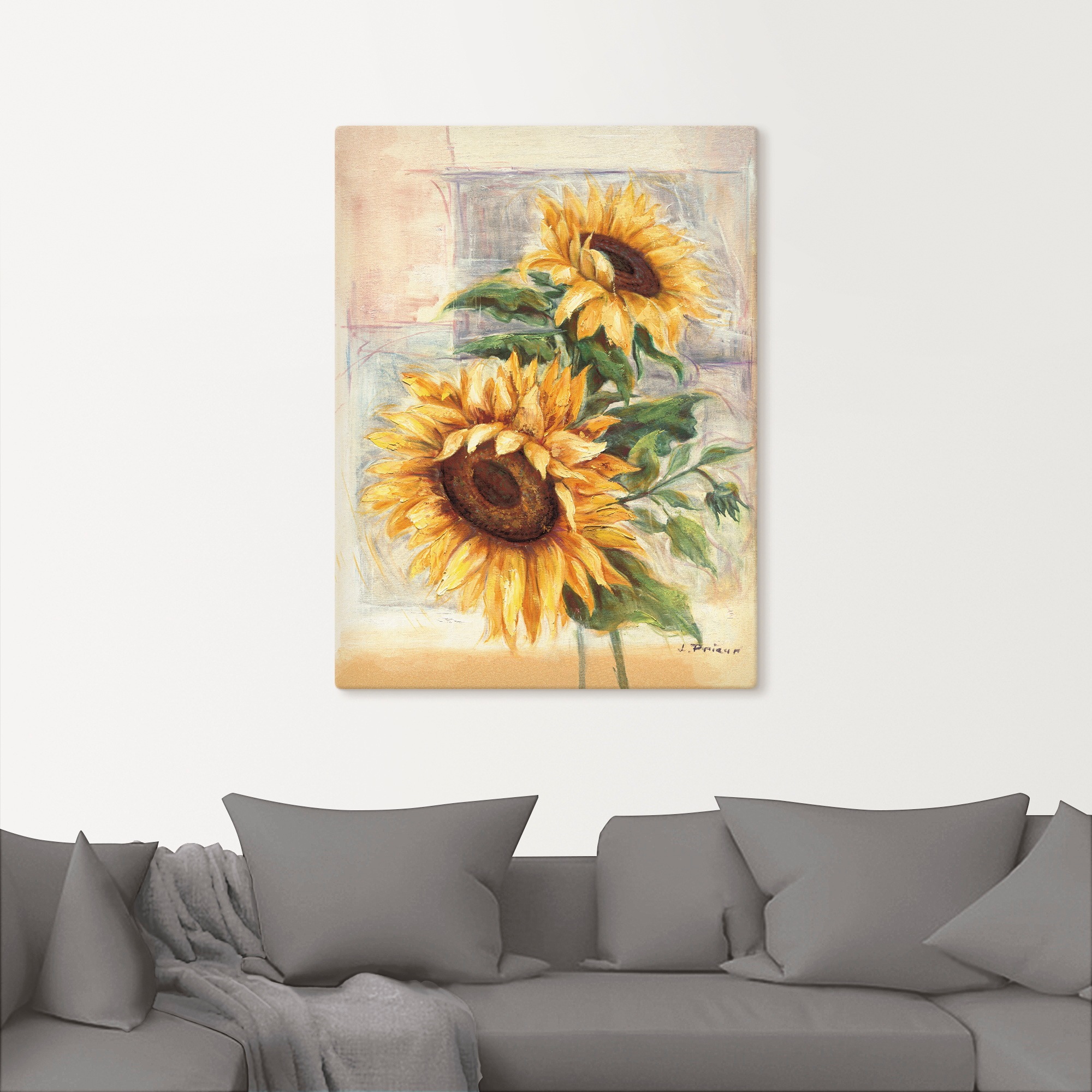 Artland Wandbild »Sonnenblumen II«, Blumen, (1 St.), als Alubild, Outdoorbild, Leinwandbild, Poster, Wandaufkleber