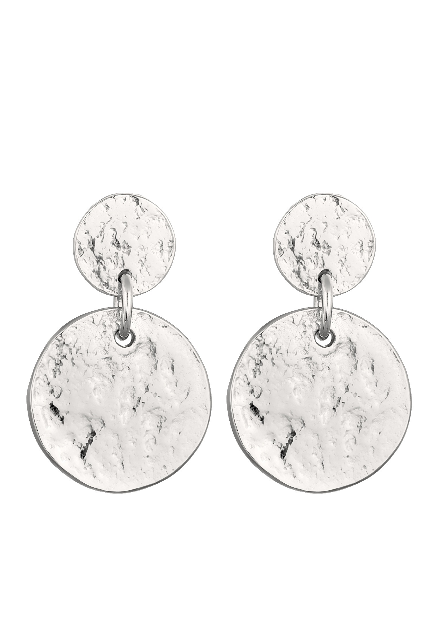 Elli Paar Ohrstecker »Ohrringe Ohrhänge Plättchen Vintage Look 925 Sterling Silber«