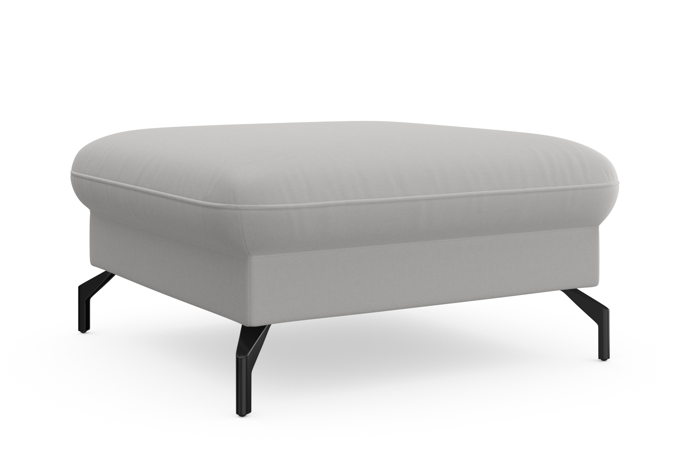 sit&more Hocker »Fashion«, inklusive Federkern, mit hochwertigen, schwarzen Metallfüßen